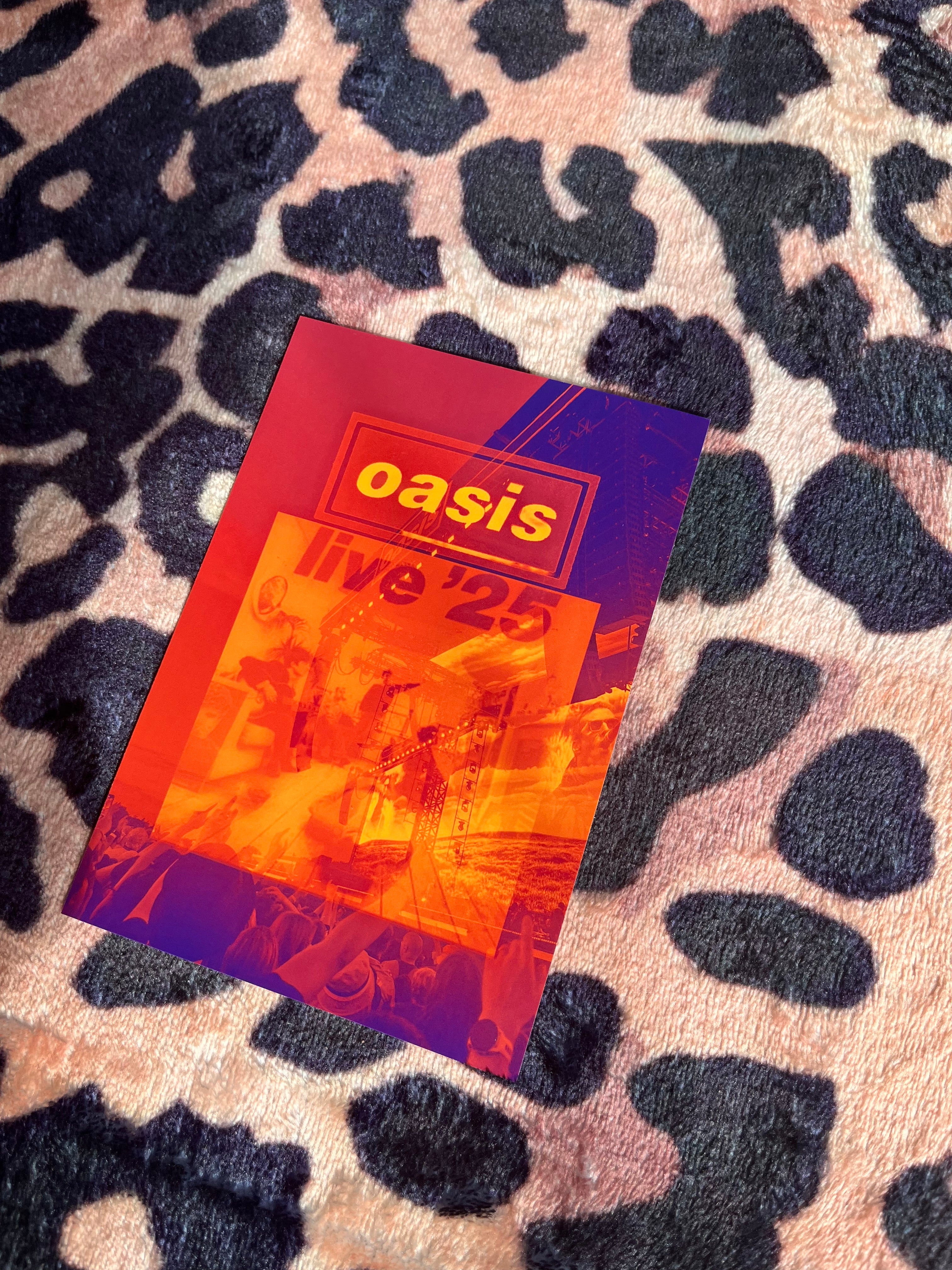 Oasis live ‘25 poster orange and red! 🧡
