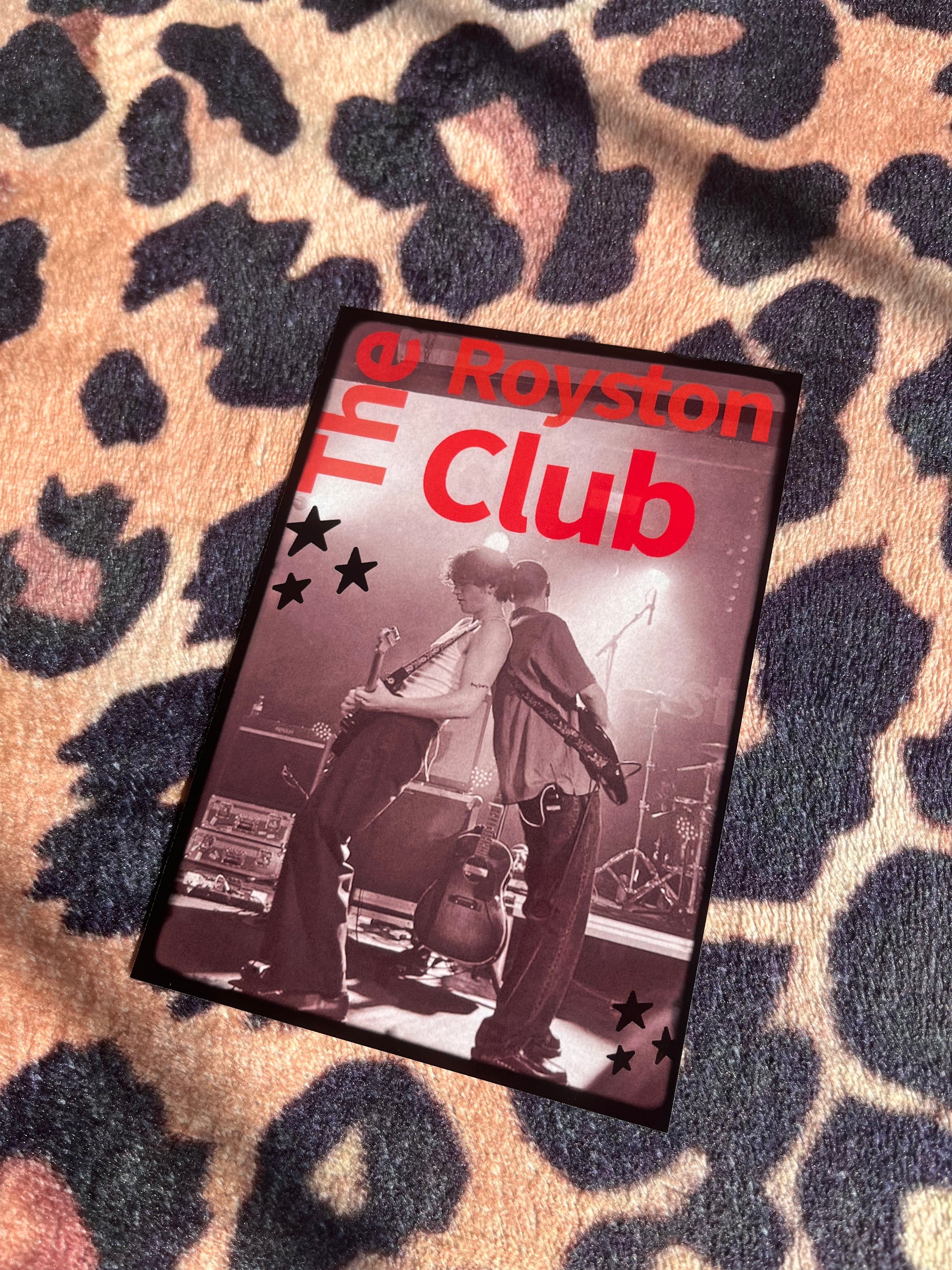 The Royston club poster in red!