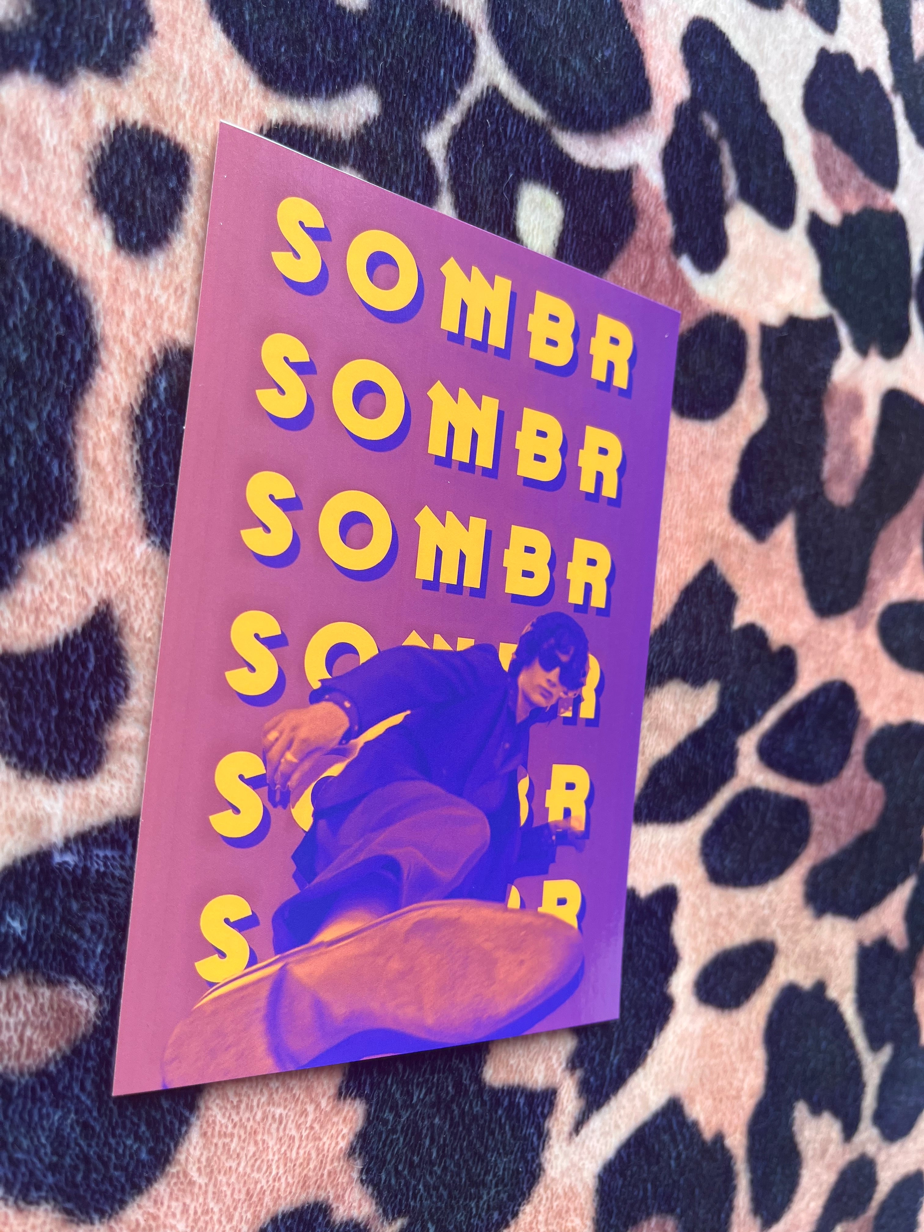 Sombr poster in purple and orange! 💜