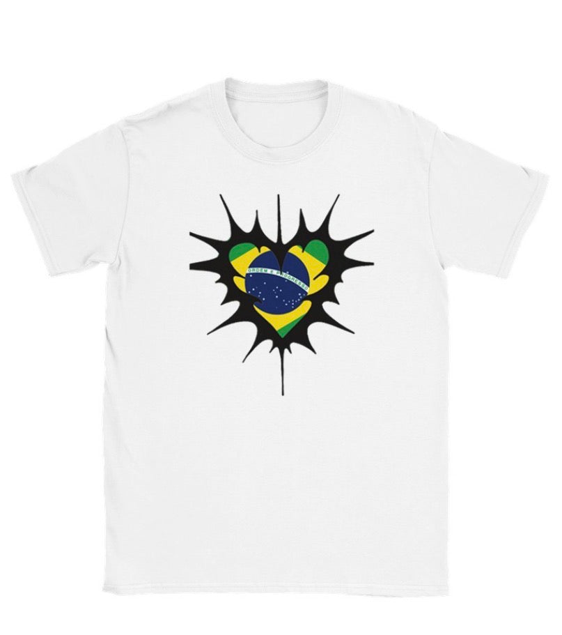 Brazil graphic tee white