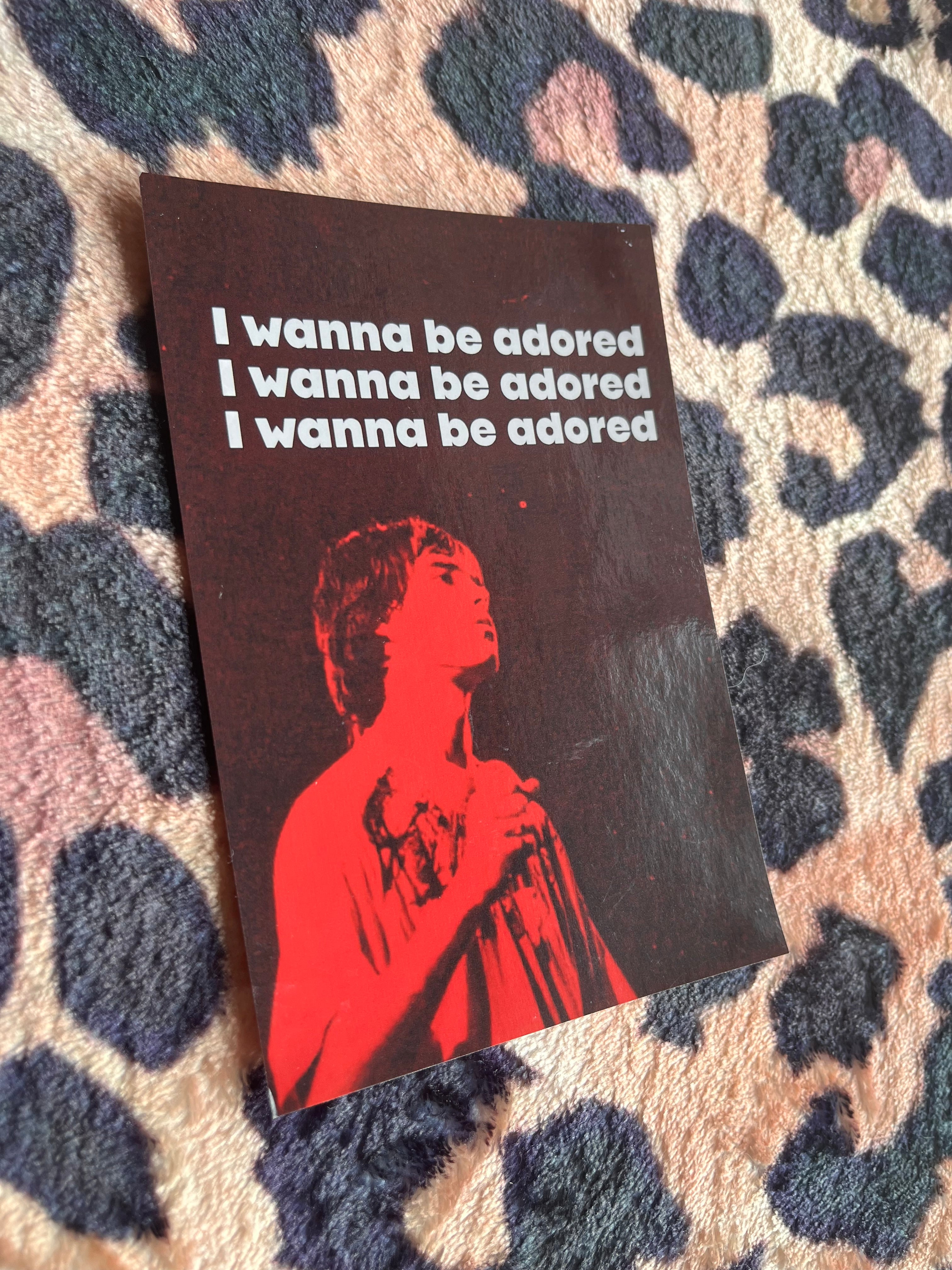 Stone roses i wanna be adored red poster! 🎸🍋