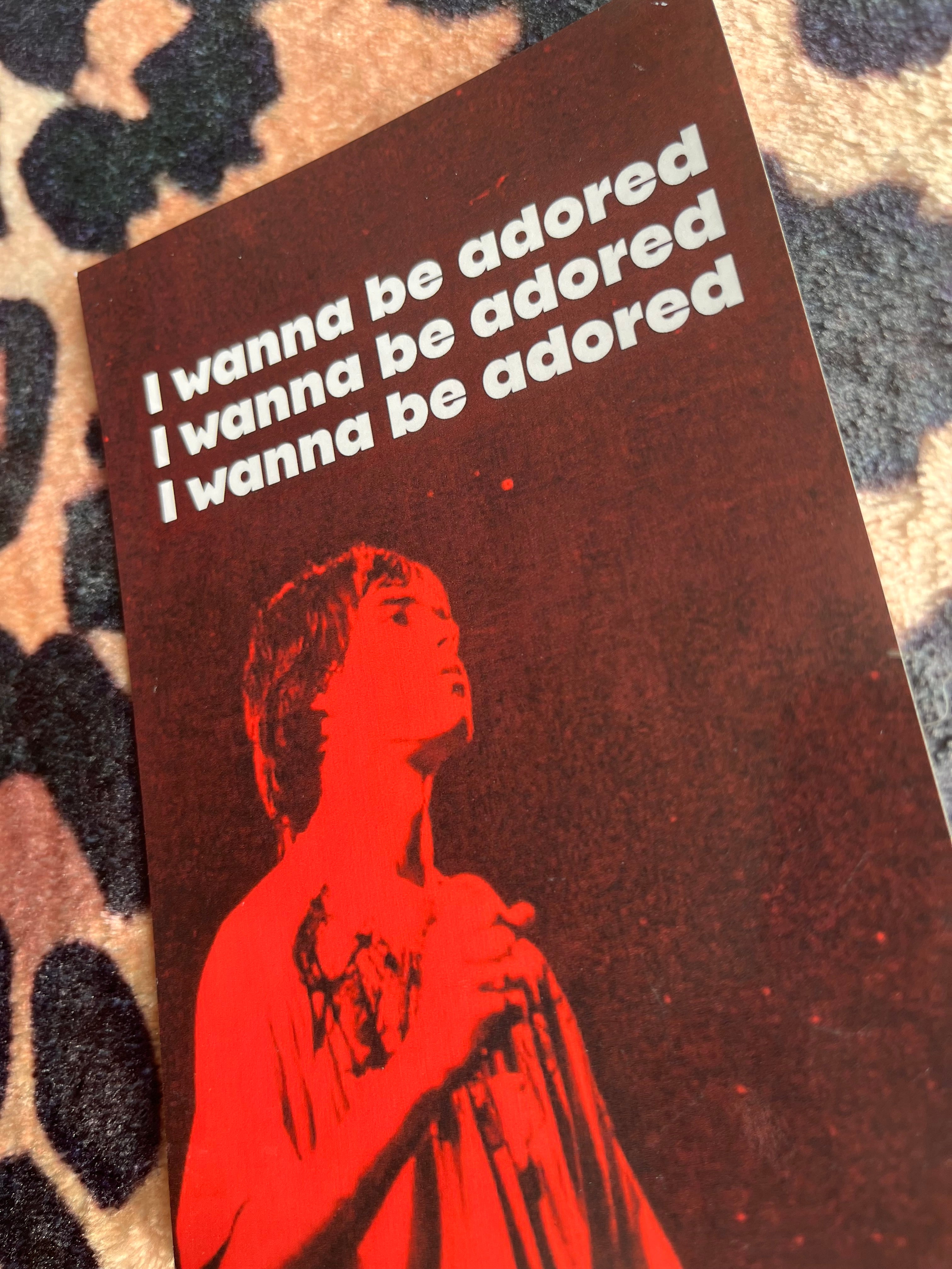 Stone roses i wanna be adored red poster! 🎸🍋