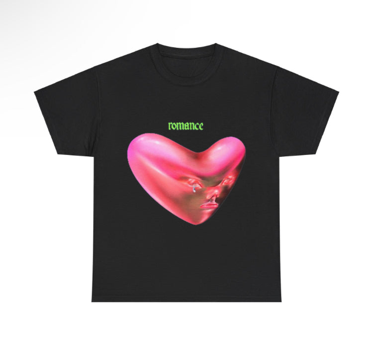 Fontaines DC romance heart tshirt black