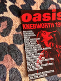 Oasis knebworth poster in Red!