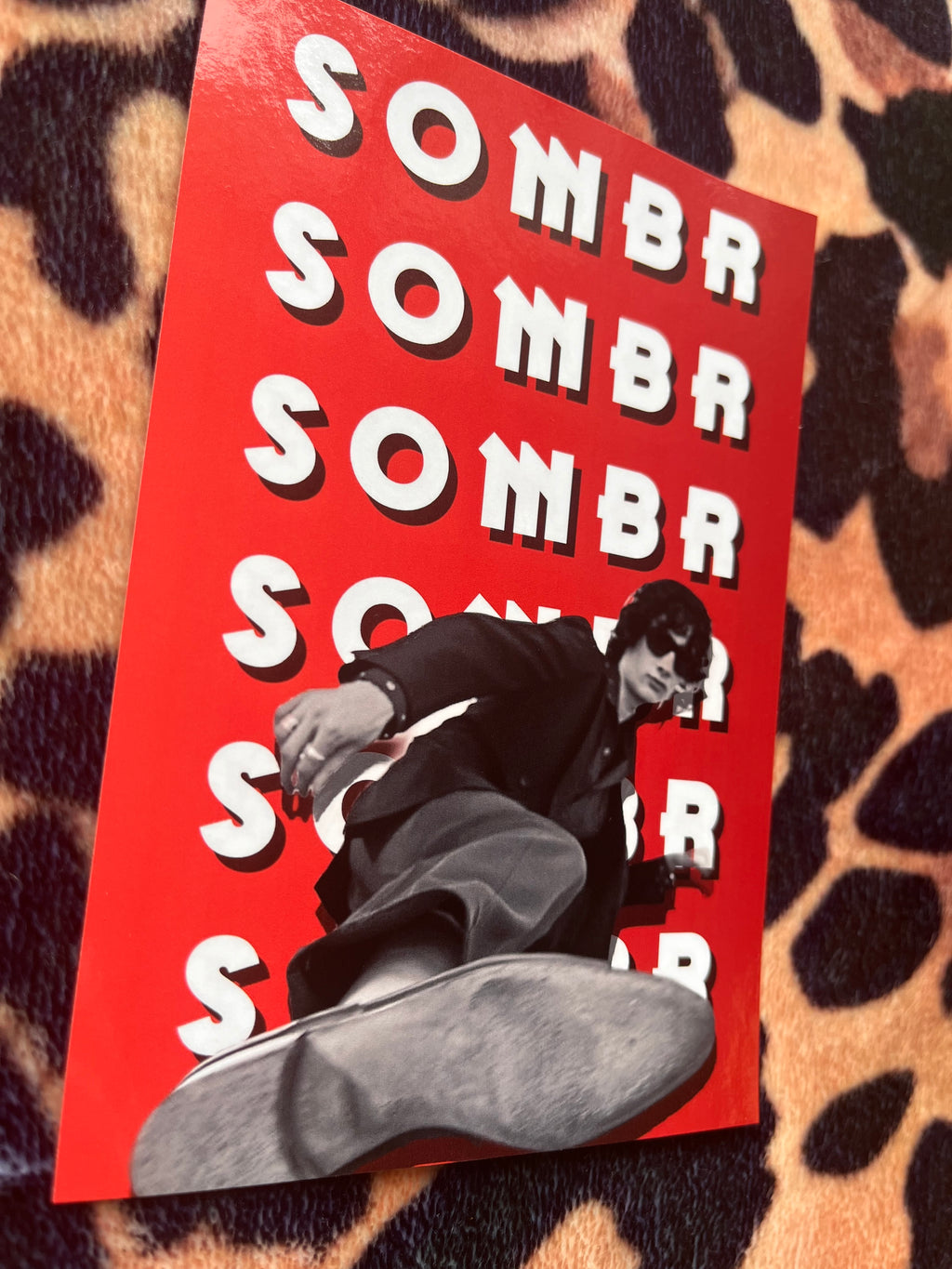 Sombr poster in red! 🎸