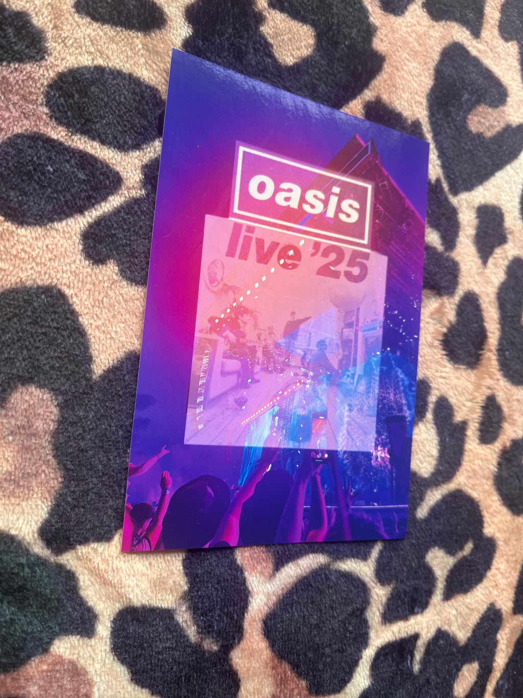 Oasis live ‘25 poster in pink and blue! 🩵💕