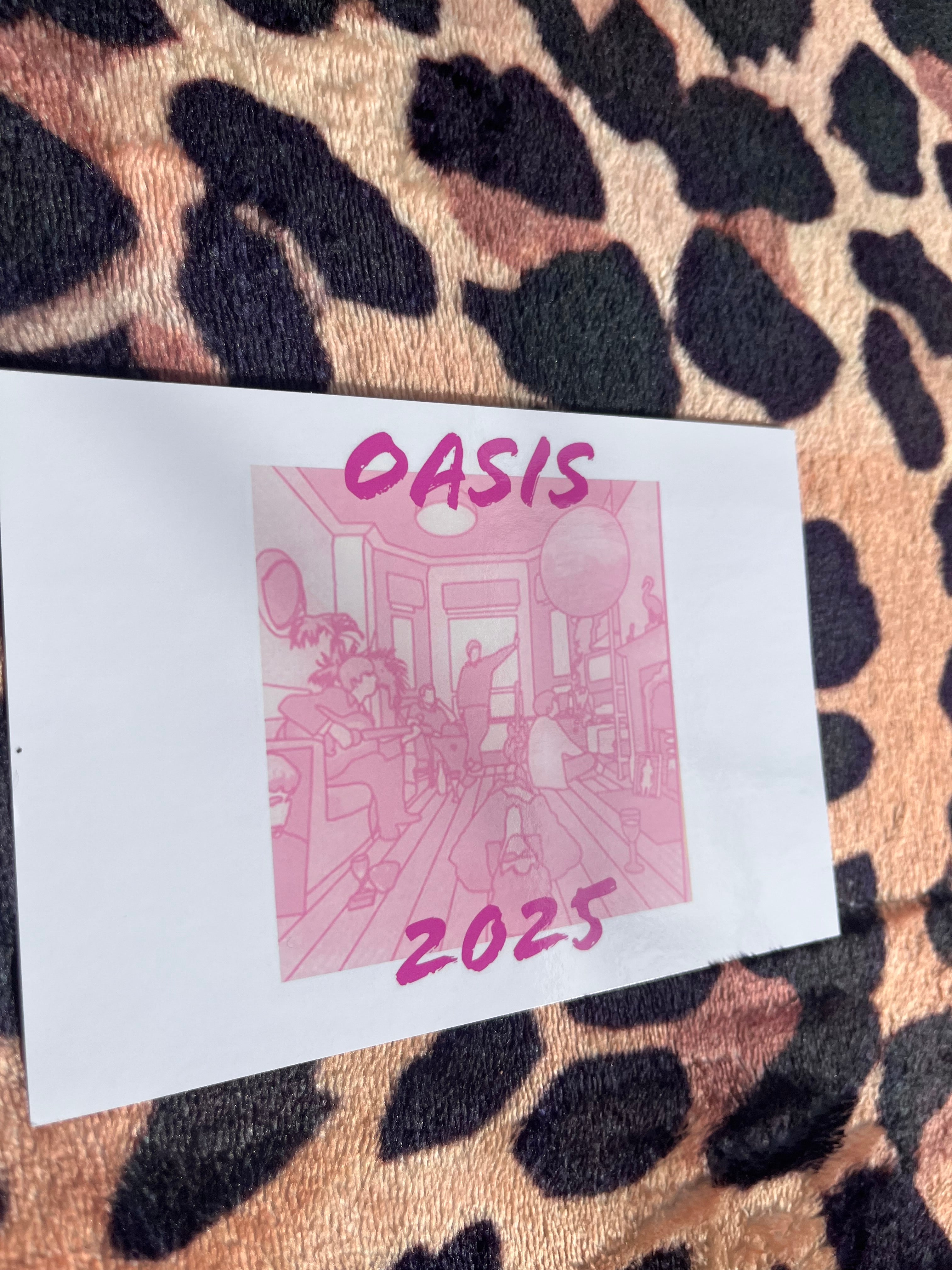 Oasis definitely maybe poster in pink! 💕