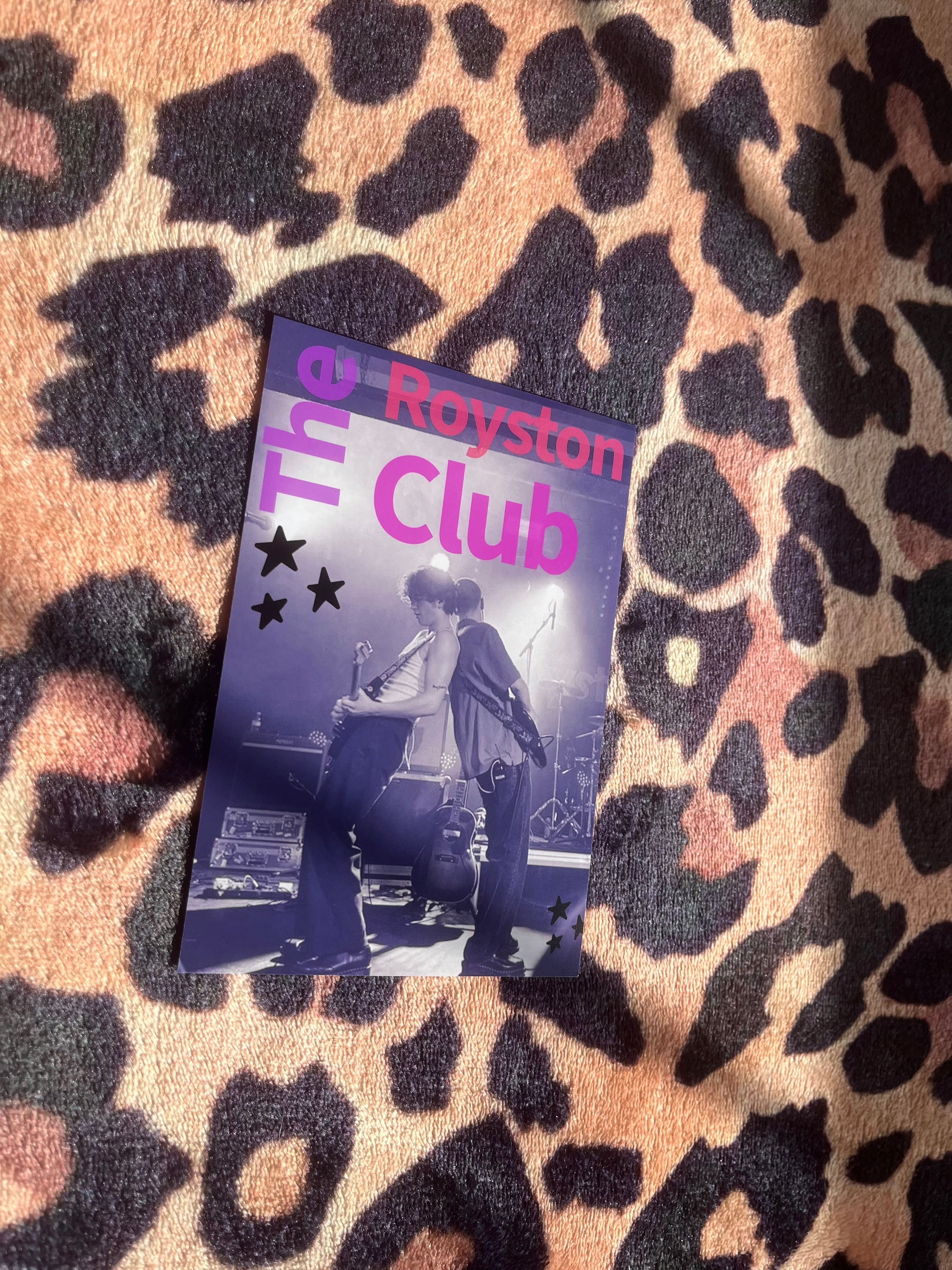 The Royston club poster in purple! 💕🎸