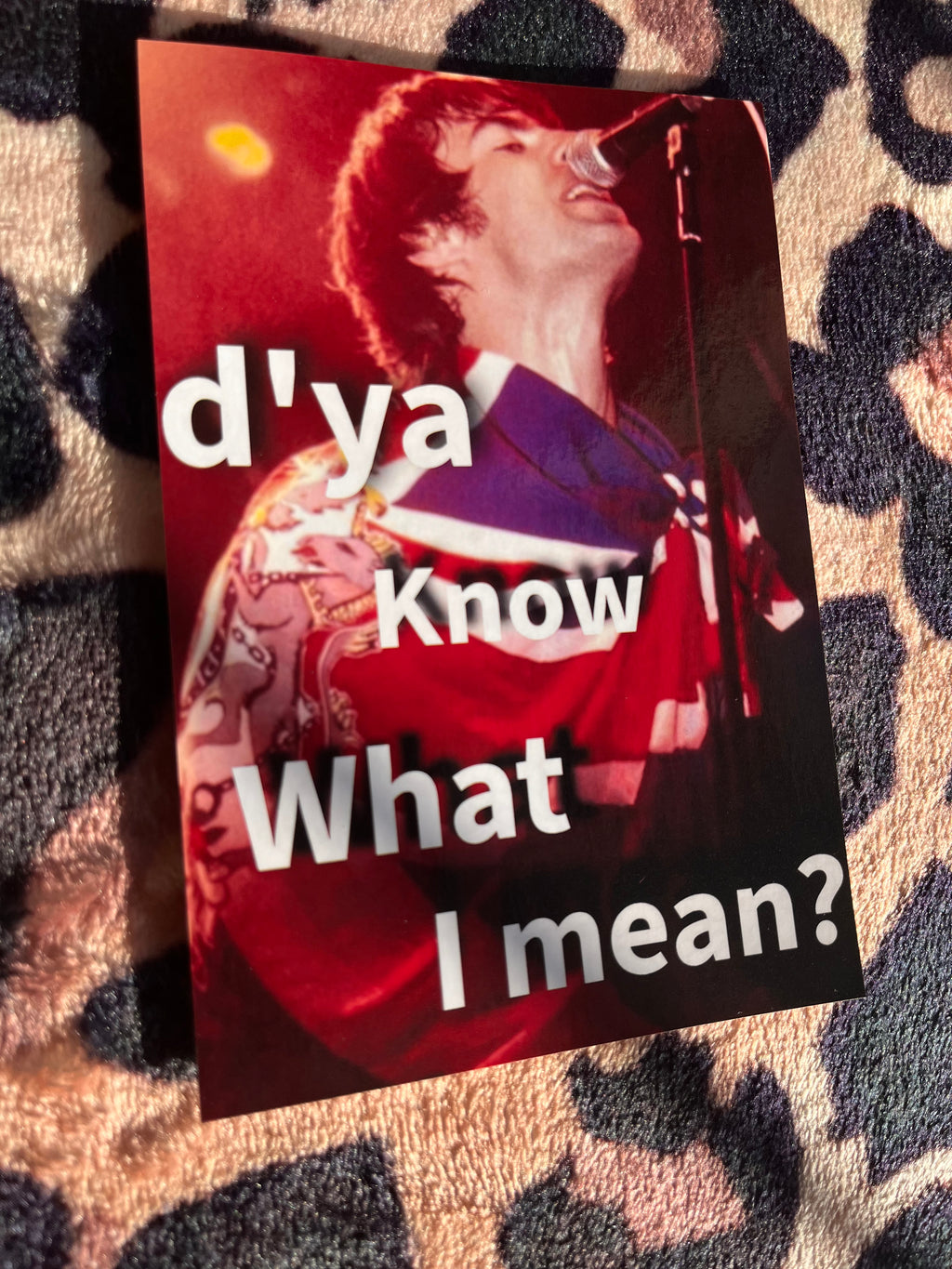 Oasis D’ya know what I mean? Poster 🎸🇬🇧