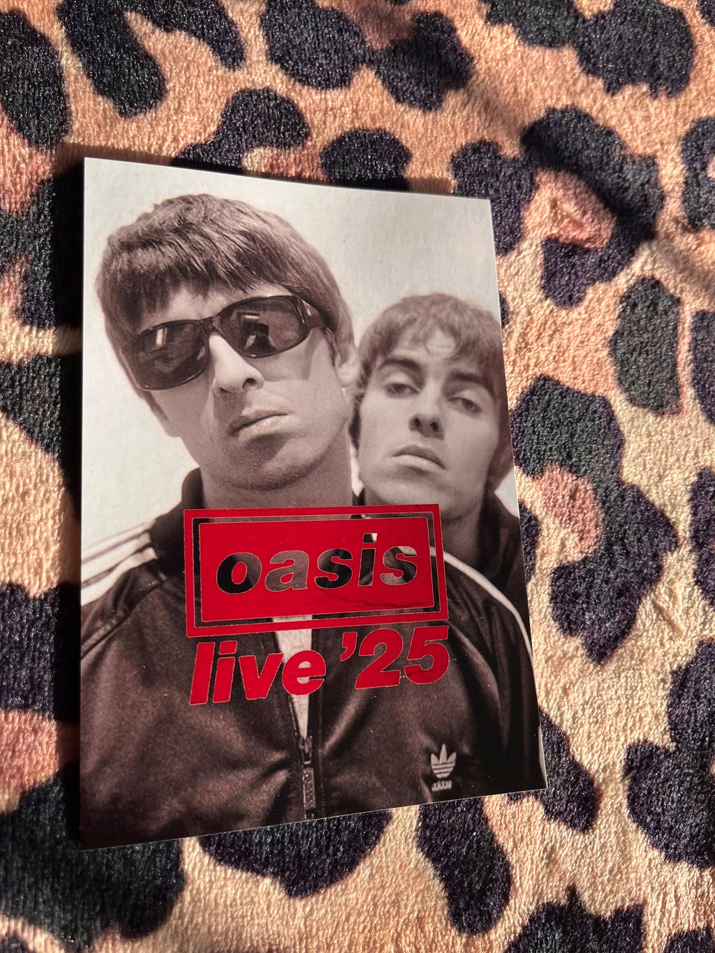 Oasis live ‘25 poster in red! 🎸🎶