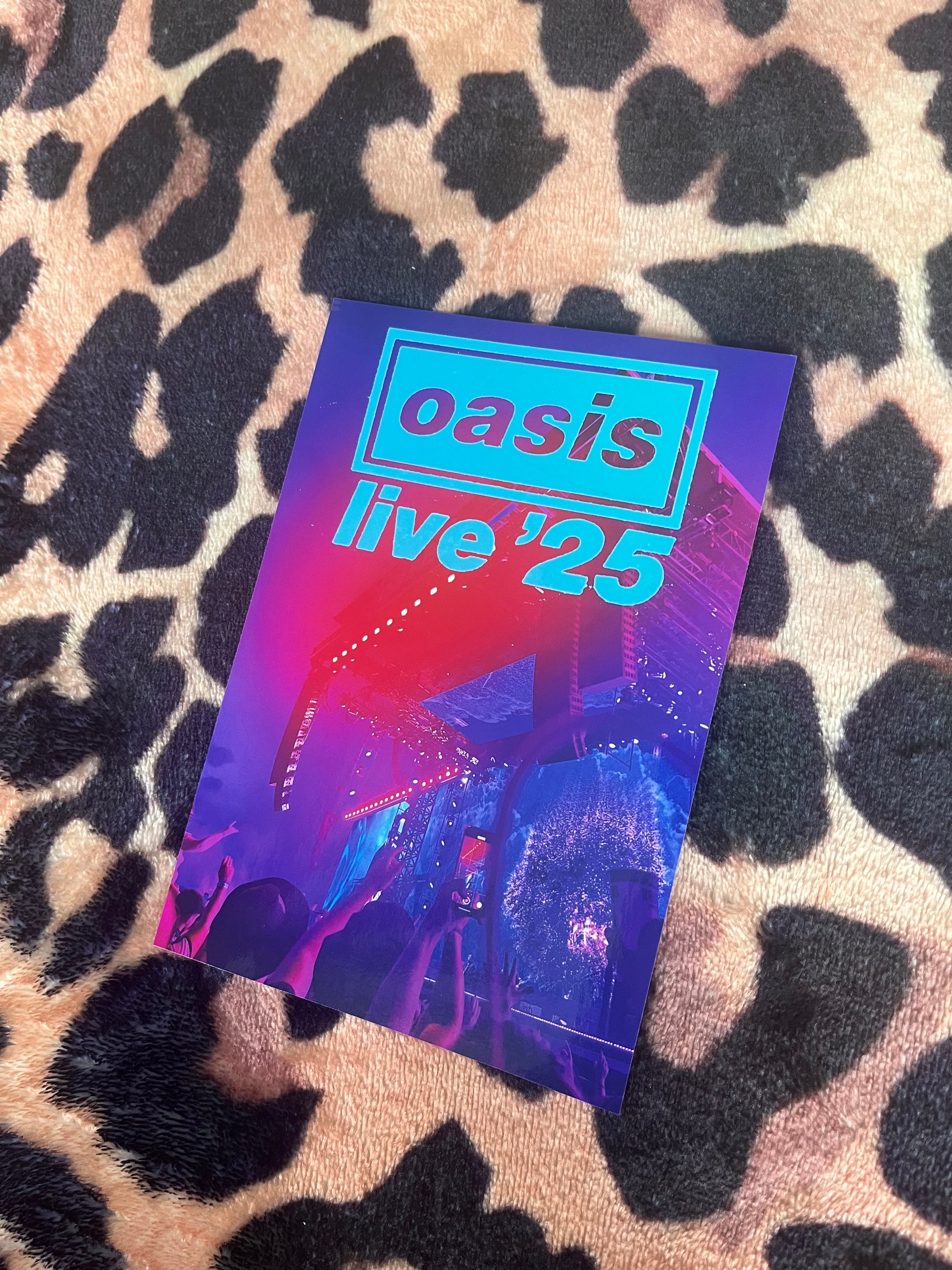 Oasis live 2025 poster blue text! 🩵