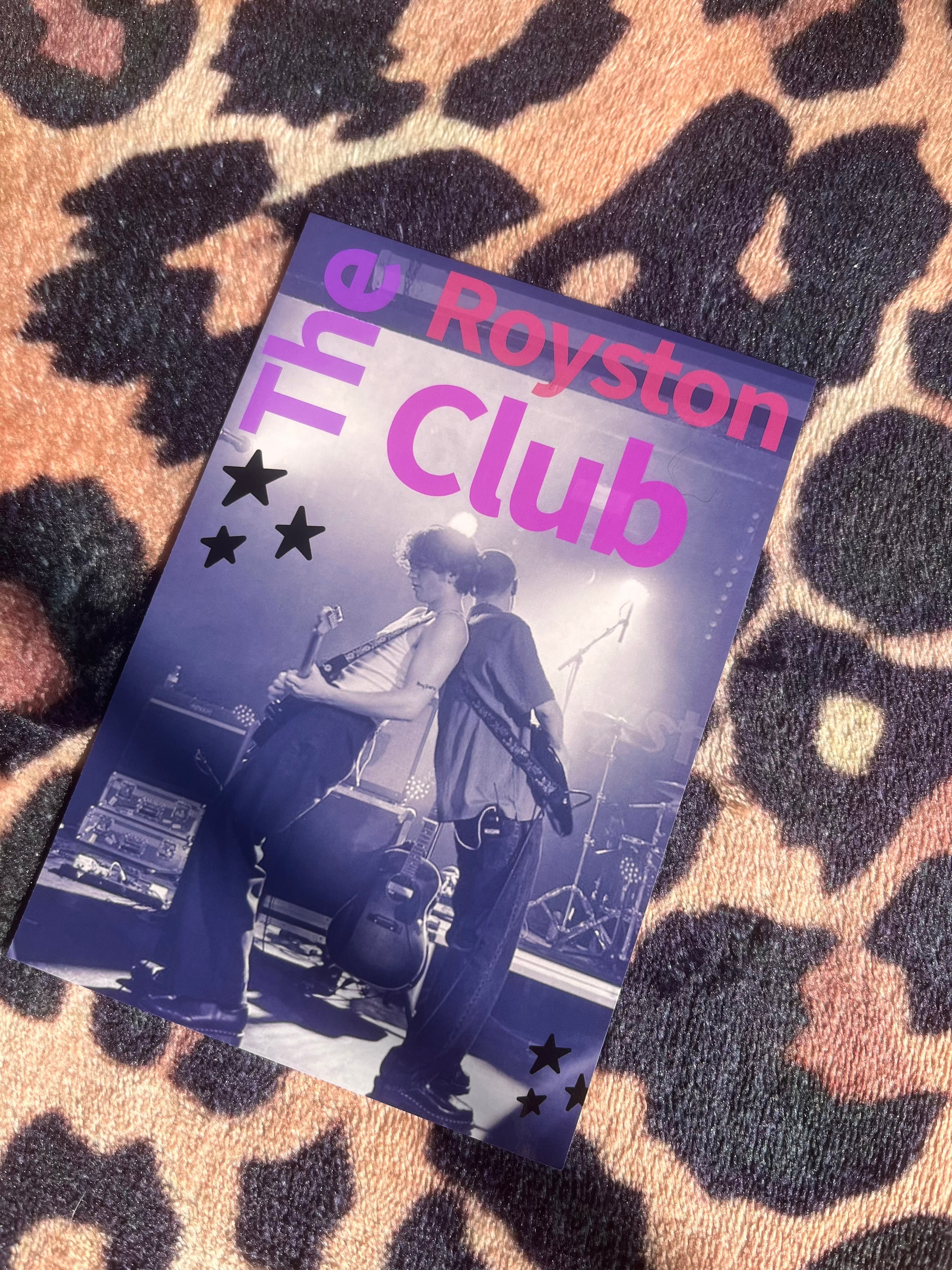 The Royston club poster in purple! 💕🎸