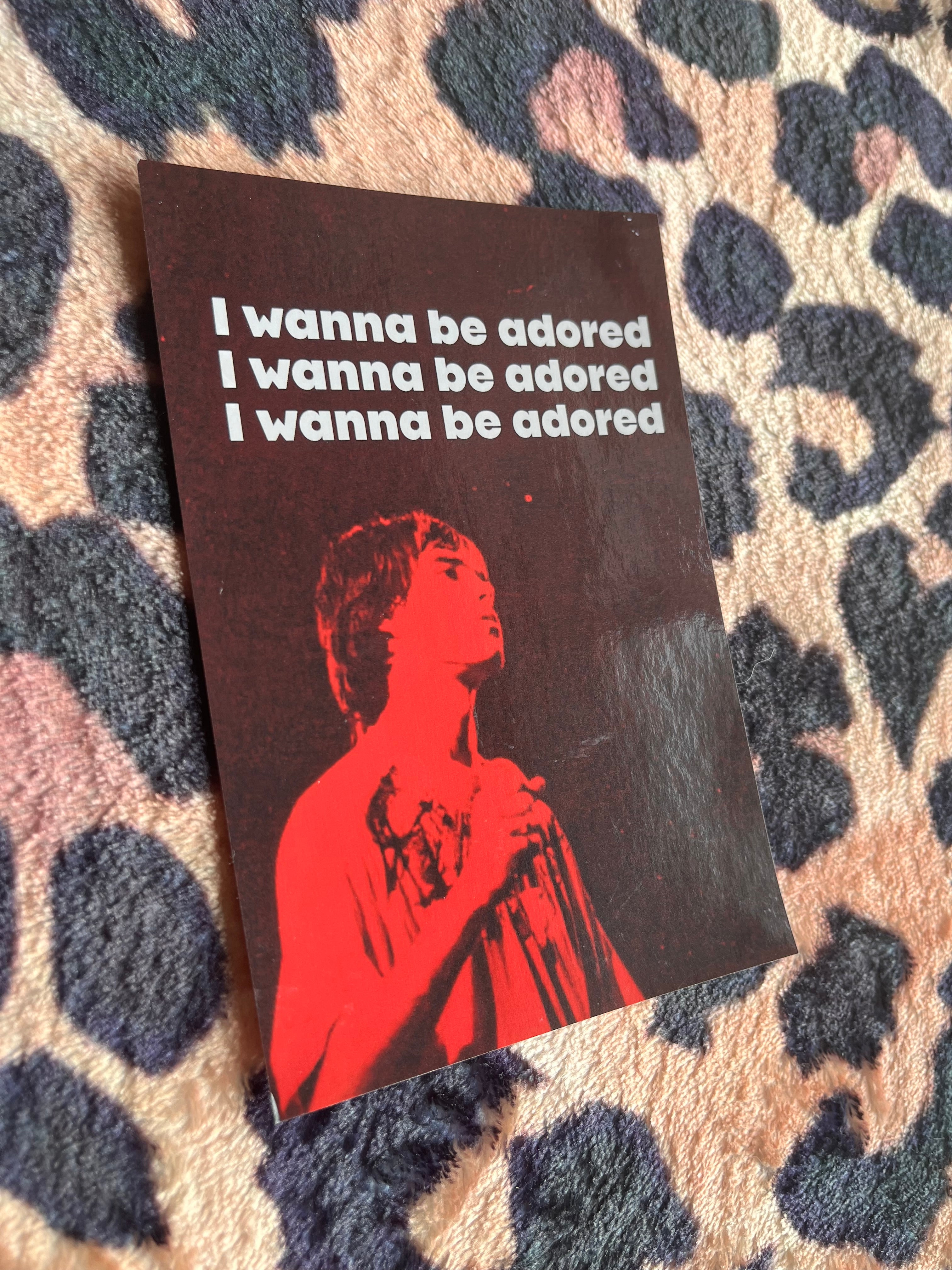 Stone roses i wanna be adored red poster! 🎸🍋