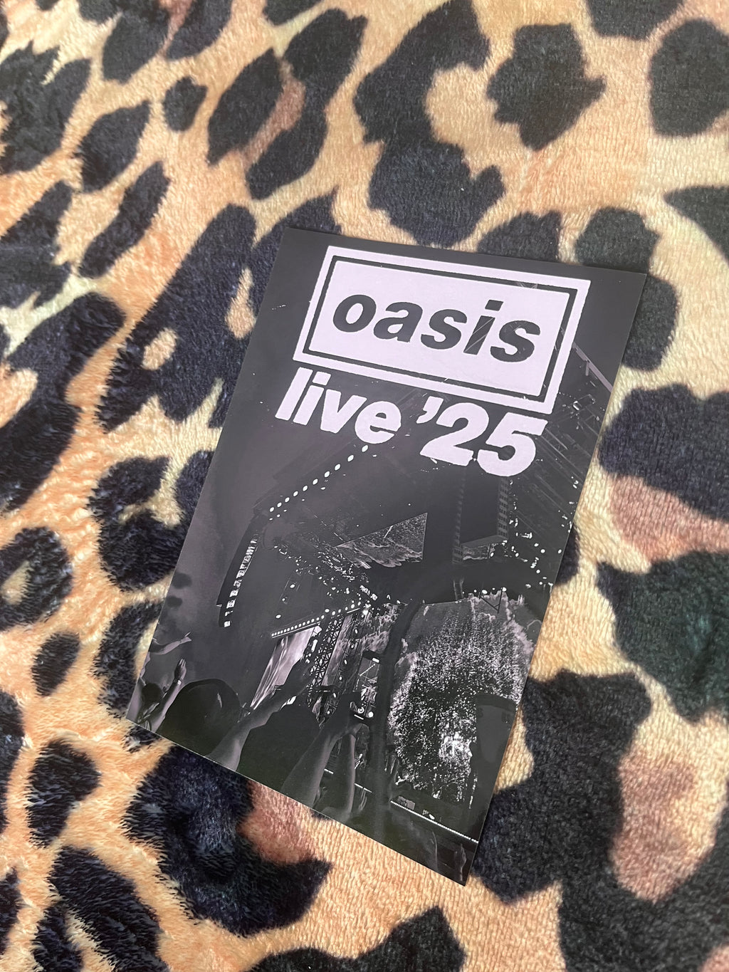 Oasis live ‘25 black and white poster!
