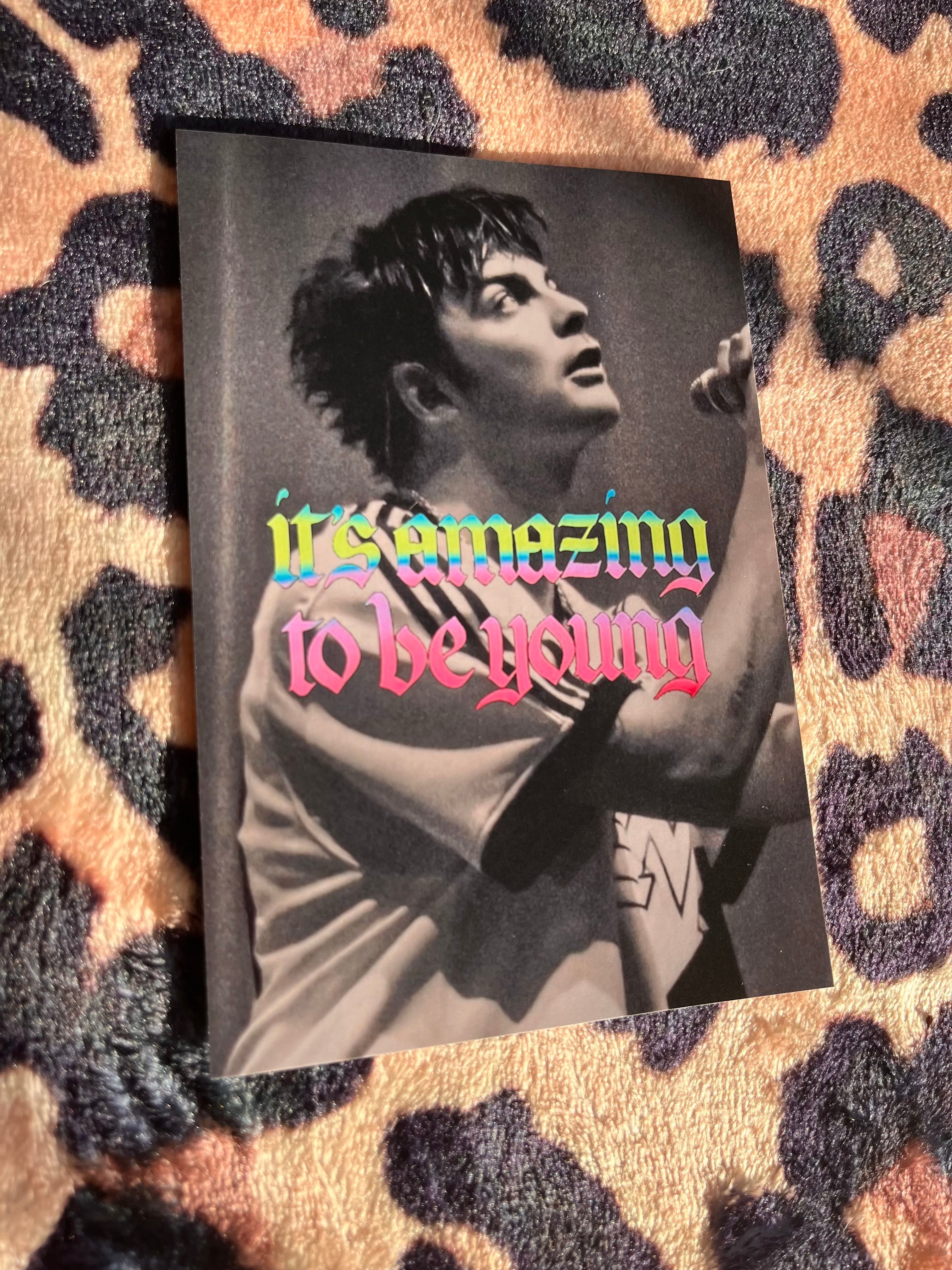 Fontaines DC it’s amazing to be young poster! 🪩🎸