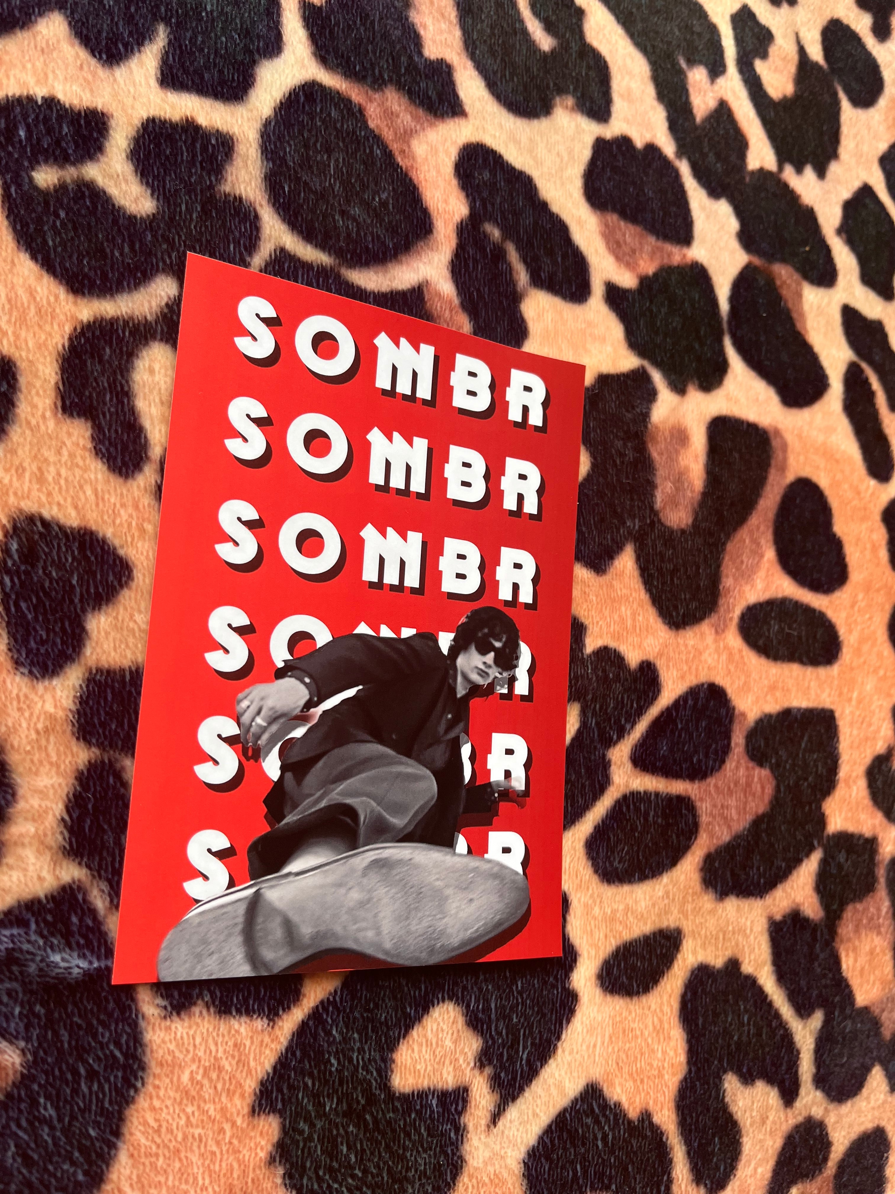 Sombr poster in red! 🎸