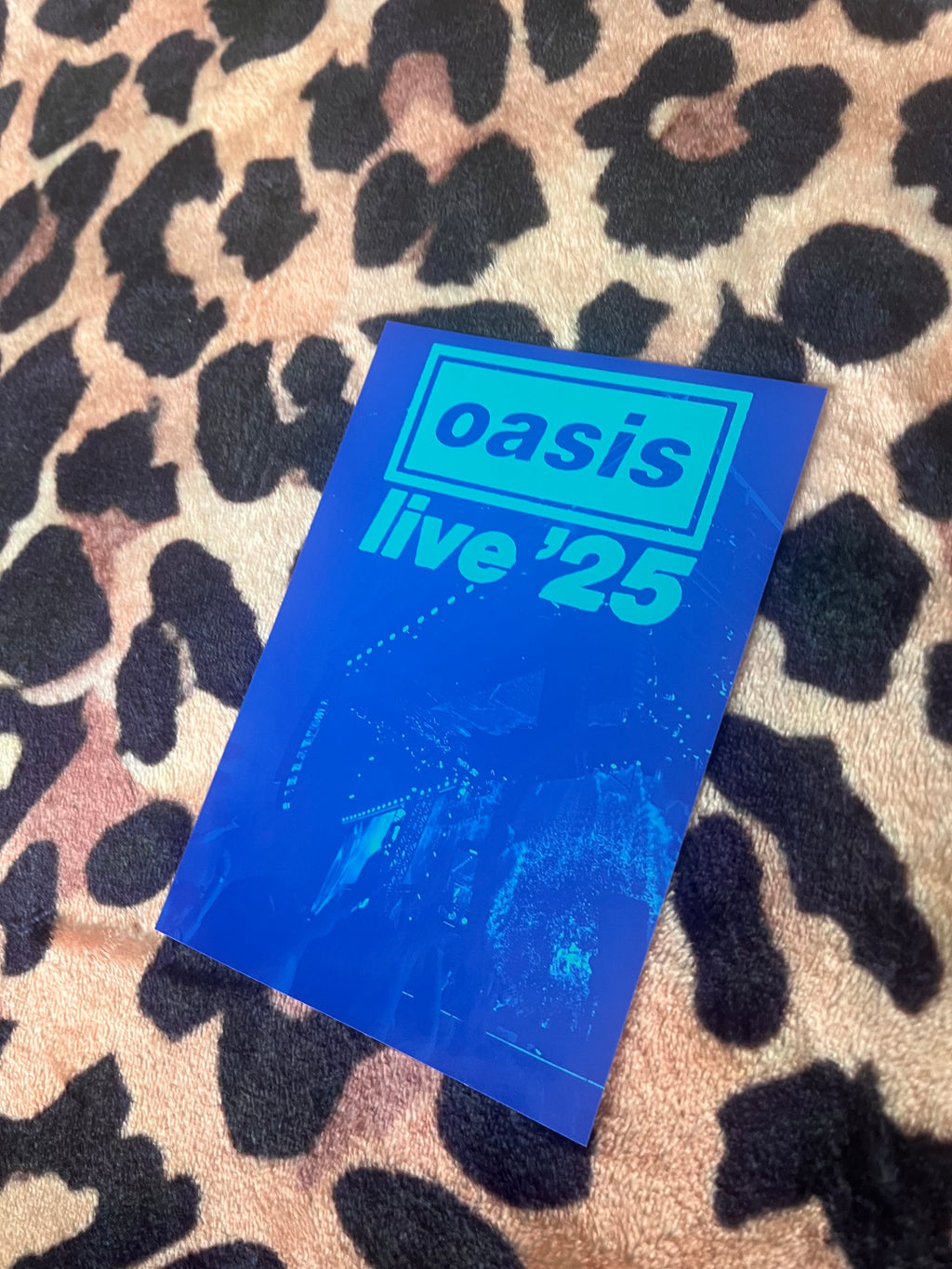 Oasis live ‘25 blue poster!