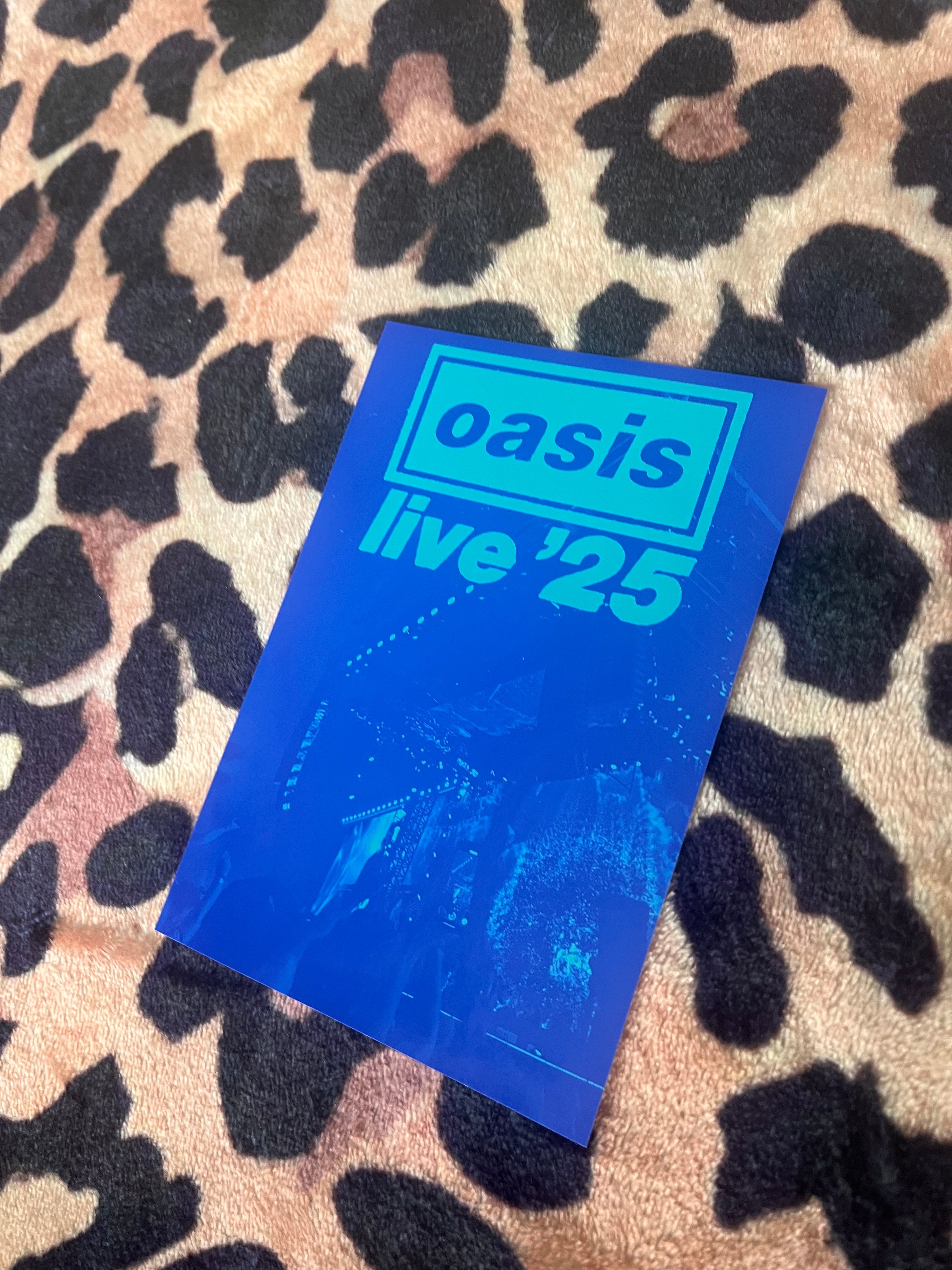 Oasis live ‘25 blue poster!