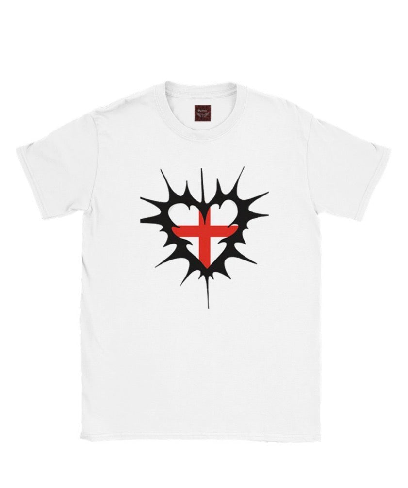 England graphic tshirt white