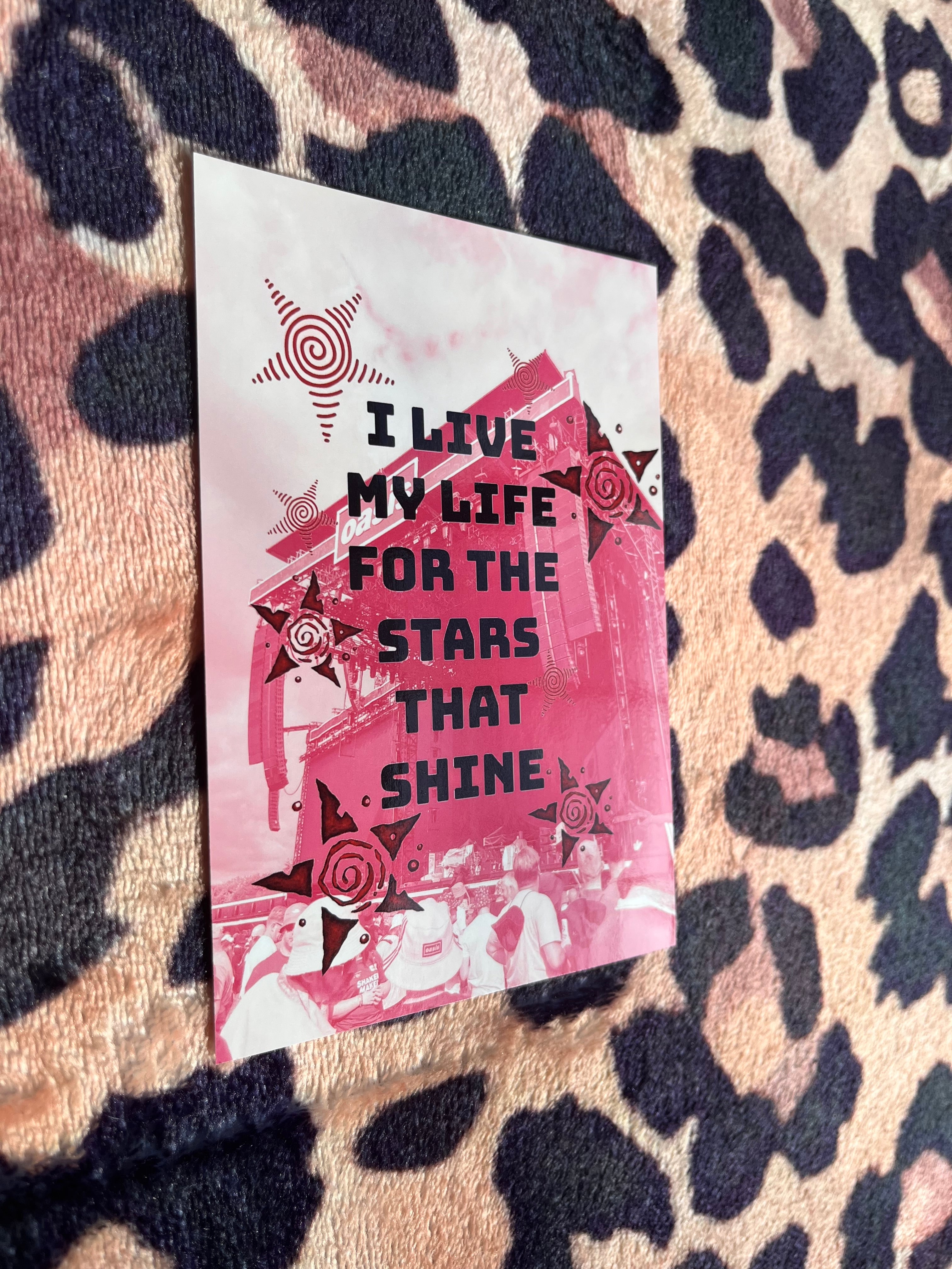 Oasis I live my life for the stars that shine poster! 🌟🎸