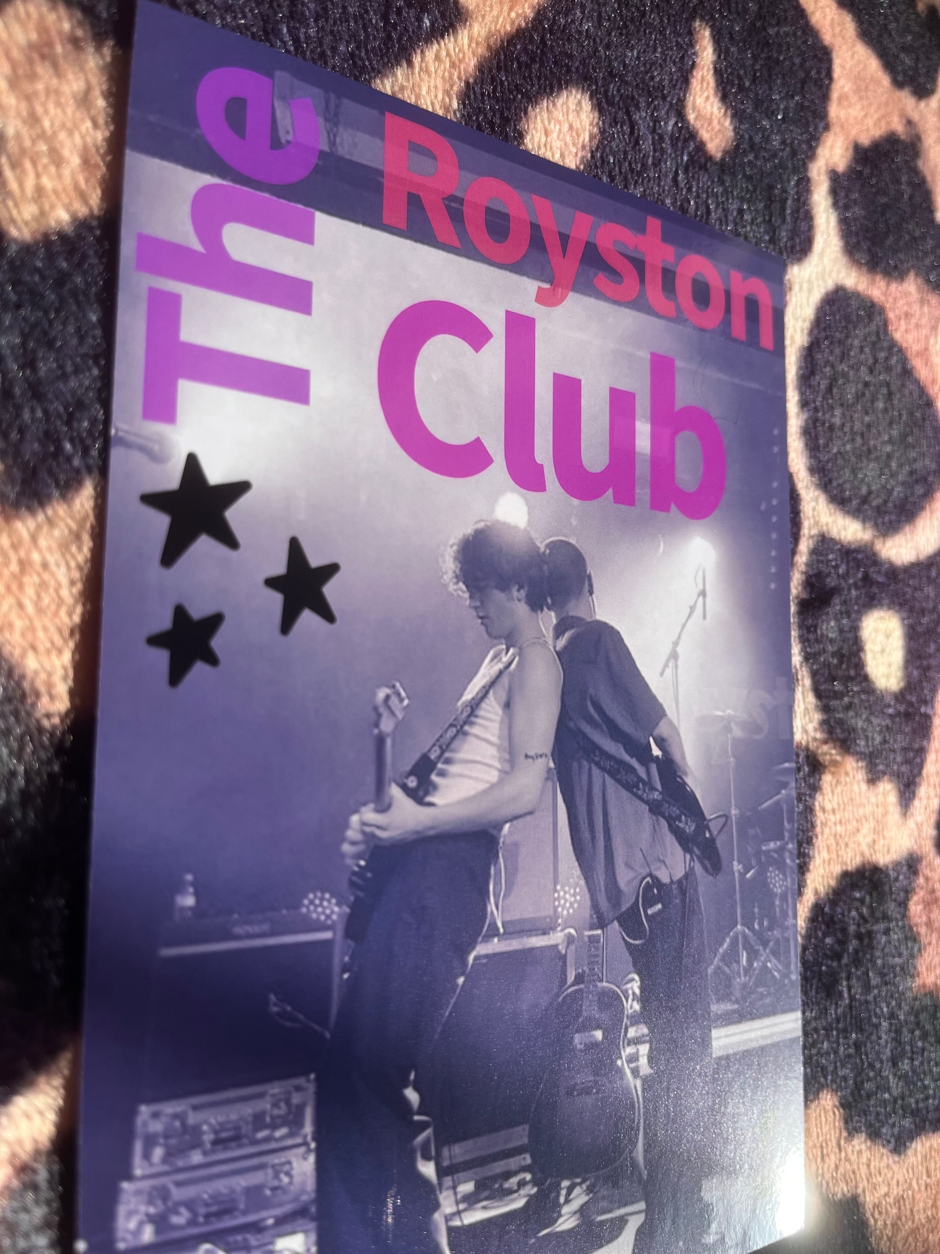 The Royston club poster in purple! 💕🎸