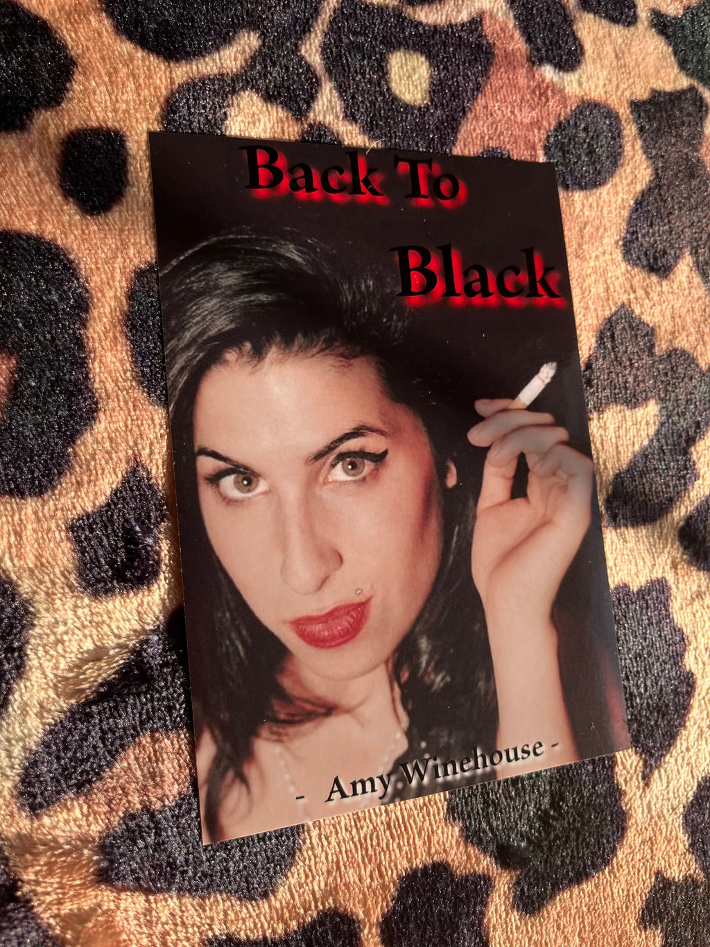 Amy winehouse back to black poster! 🖤
