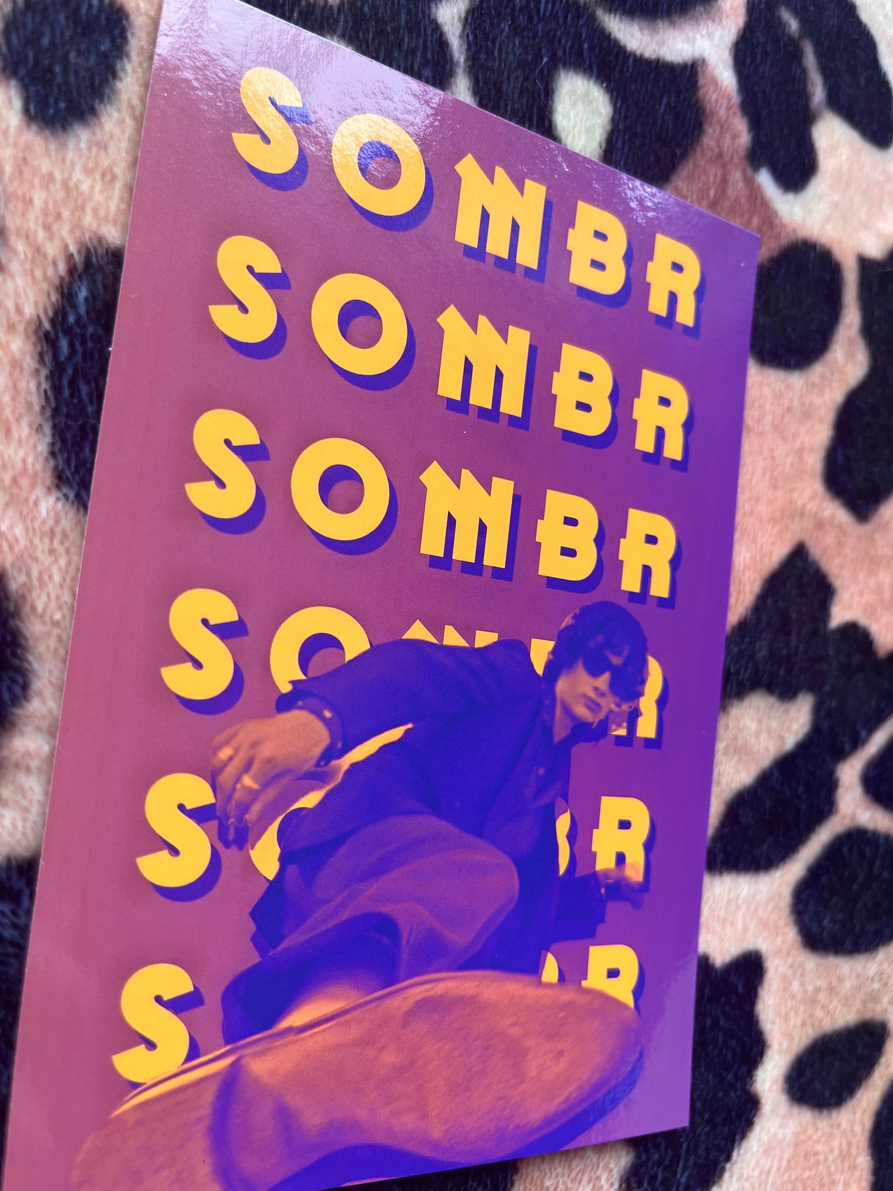 Sombr poster in purple and orange! 💜
