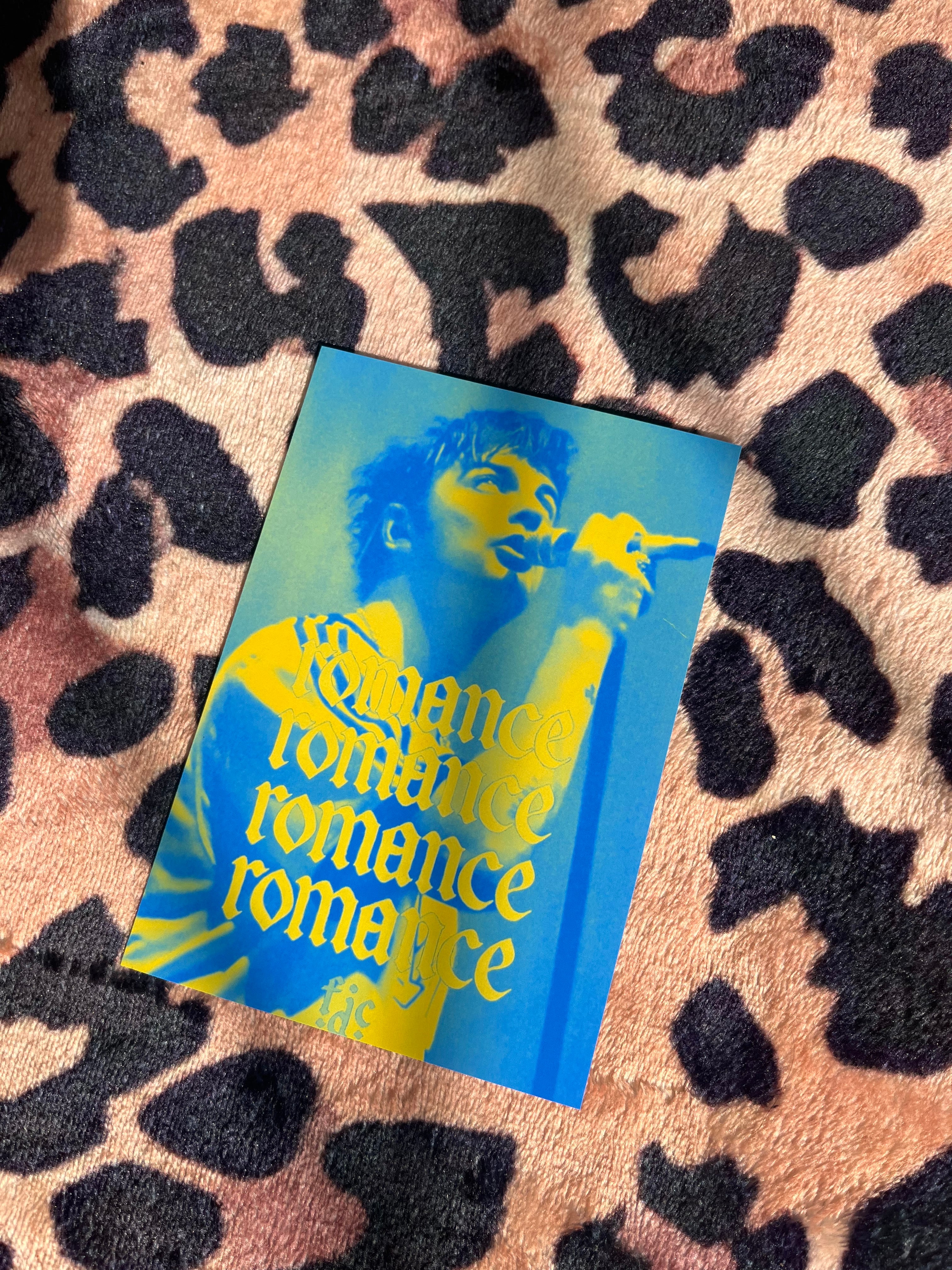 Fontaines DC romance poster in yellow and blue! 🎶🎸