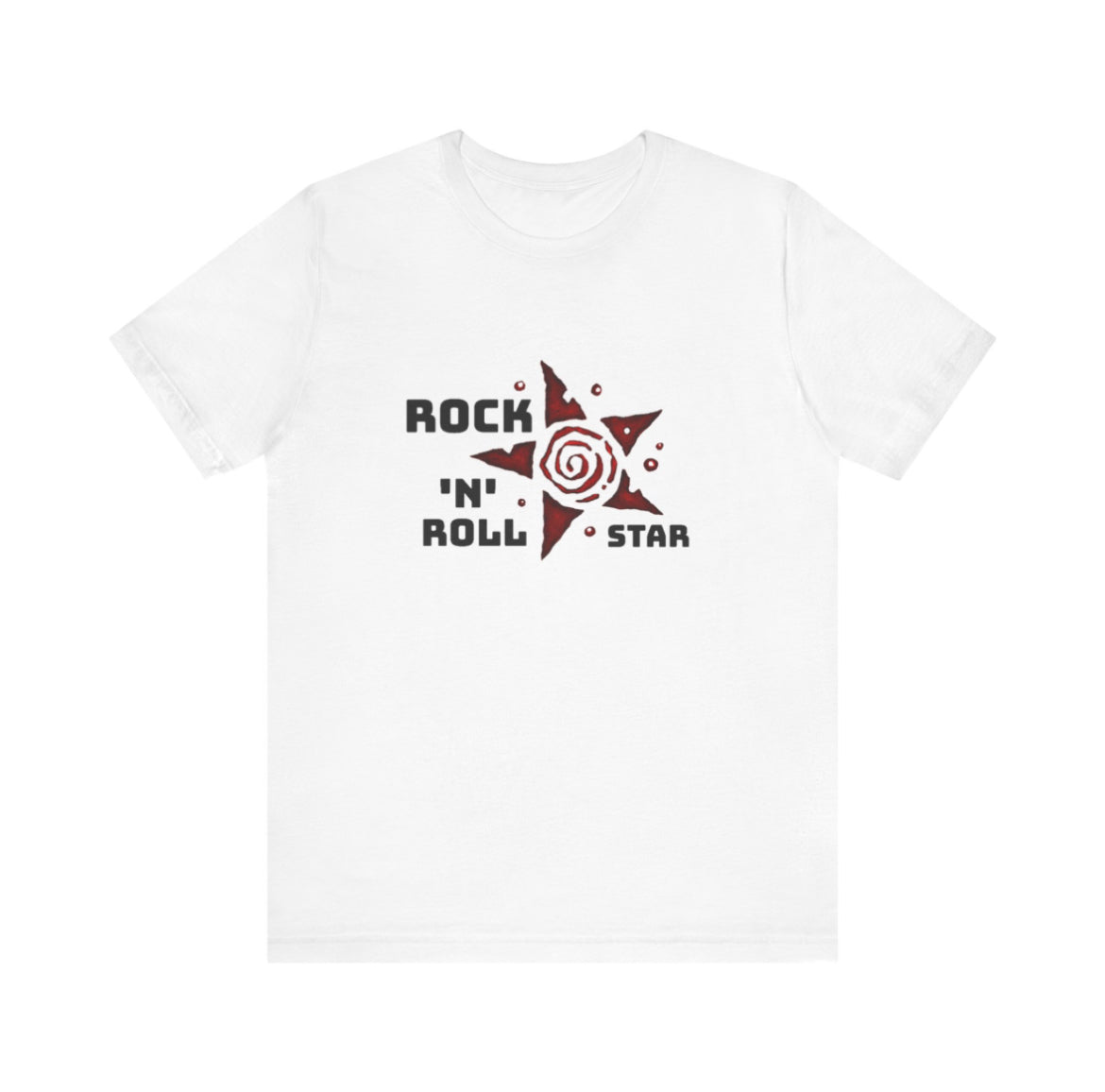 Rock n roll star in red white Shirt! 🎸🌟