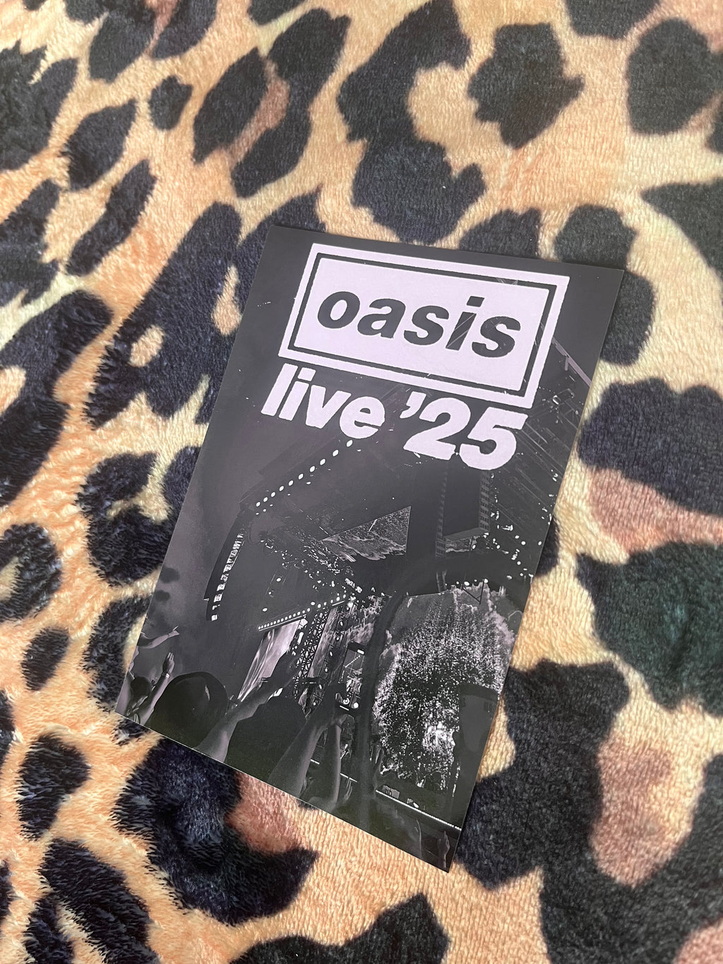 Oasis live ‘25 black and white poster!