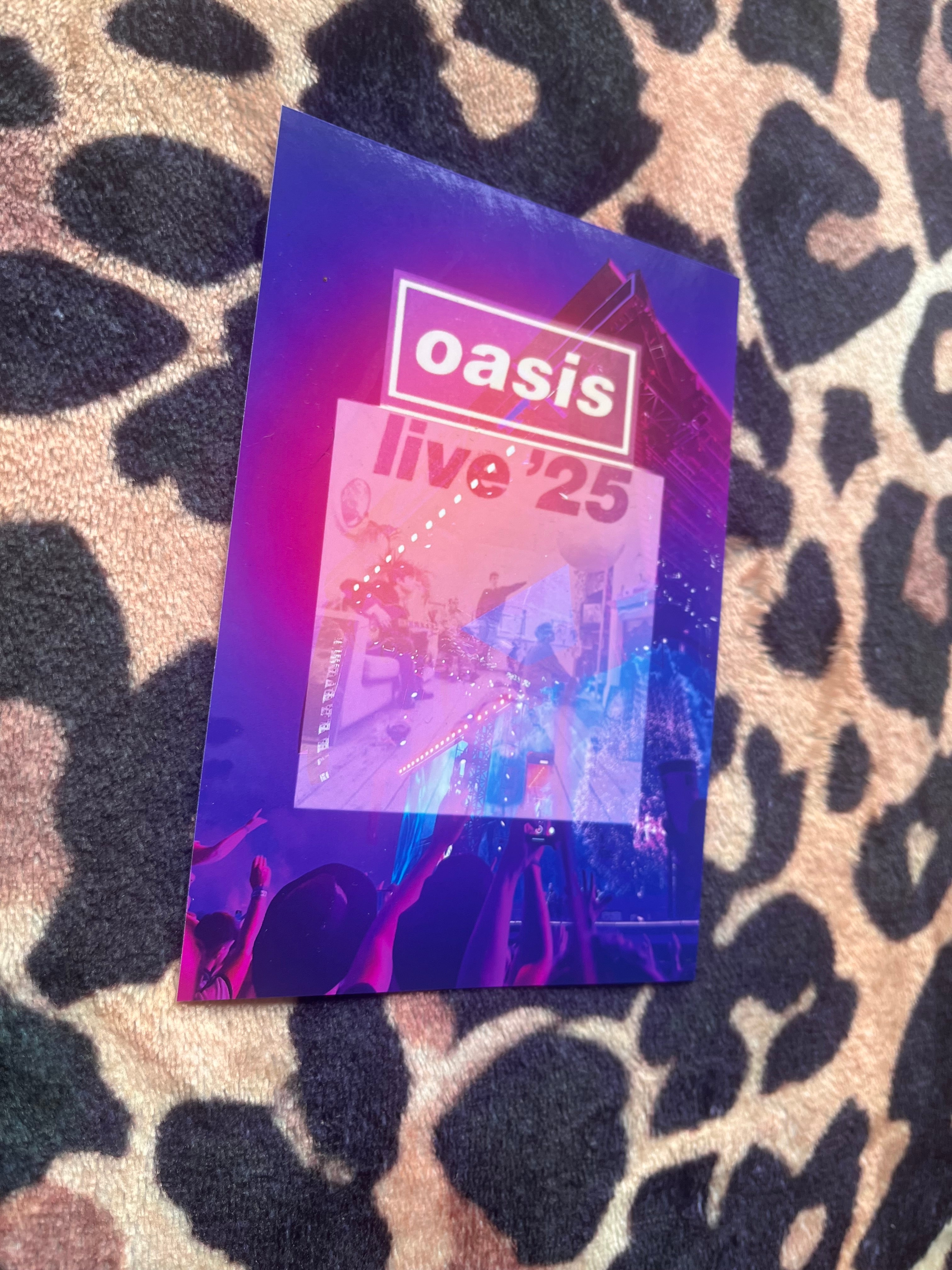 Oasis live ‘25 poster in pink and blue! 🩵💕