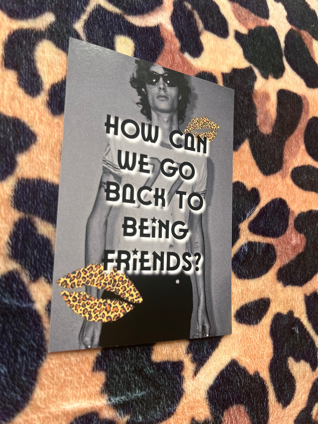 Sombr back to friends poster! 🐆💋