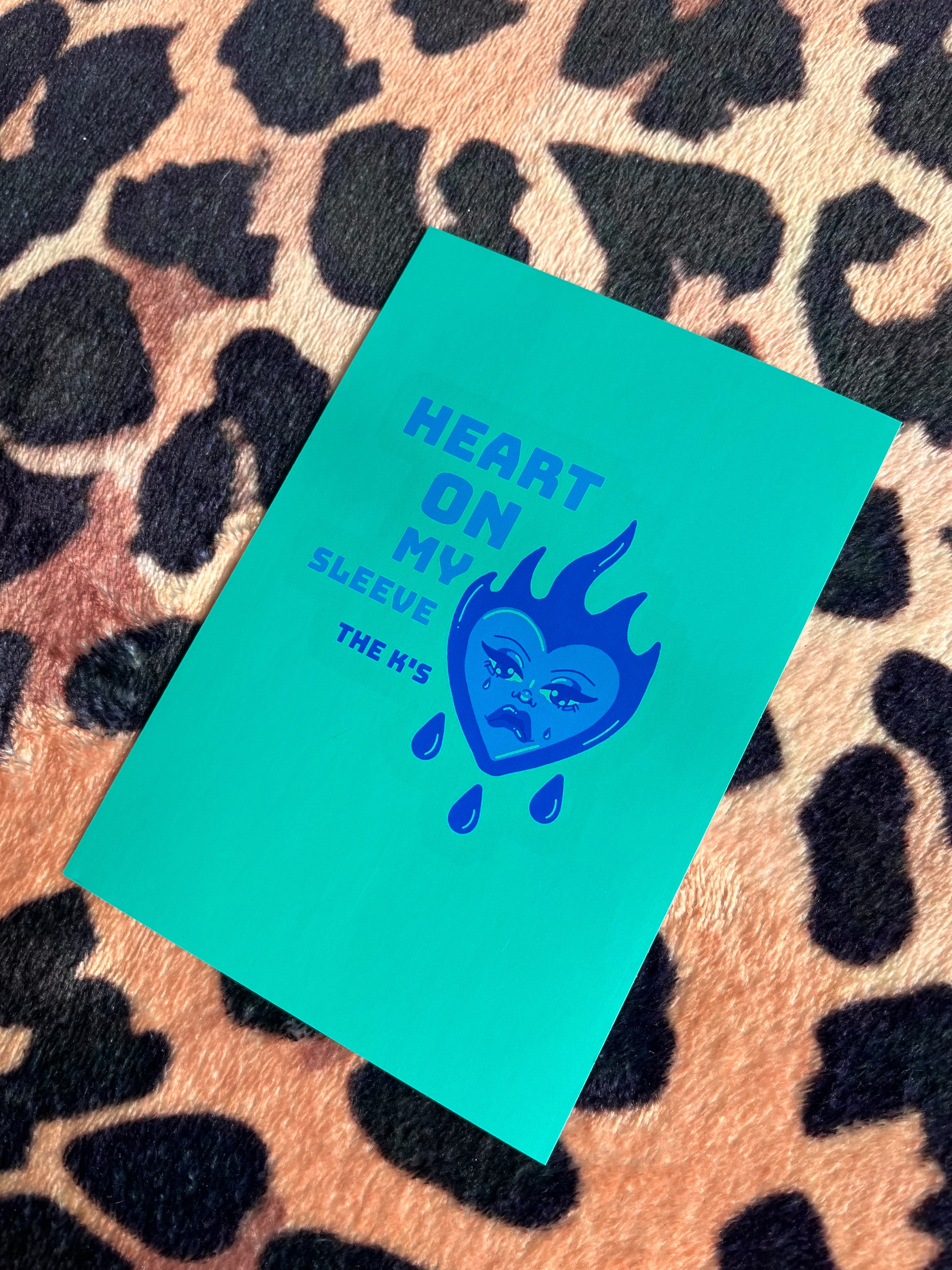 The Ks heart on my sleeve poster in mint green! 🩵🎸