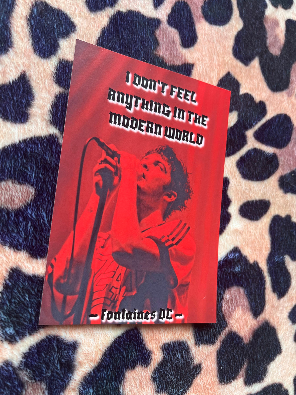 Fontaines DC poster in red! 🎸