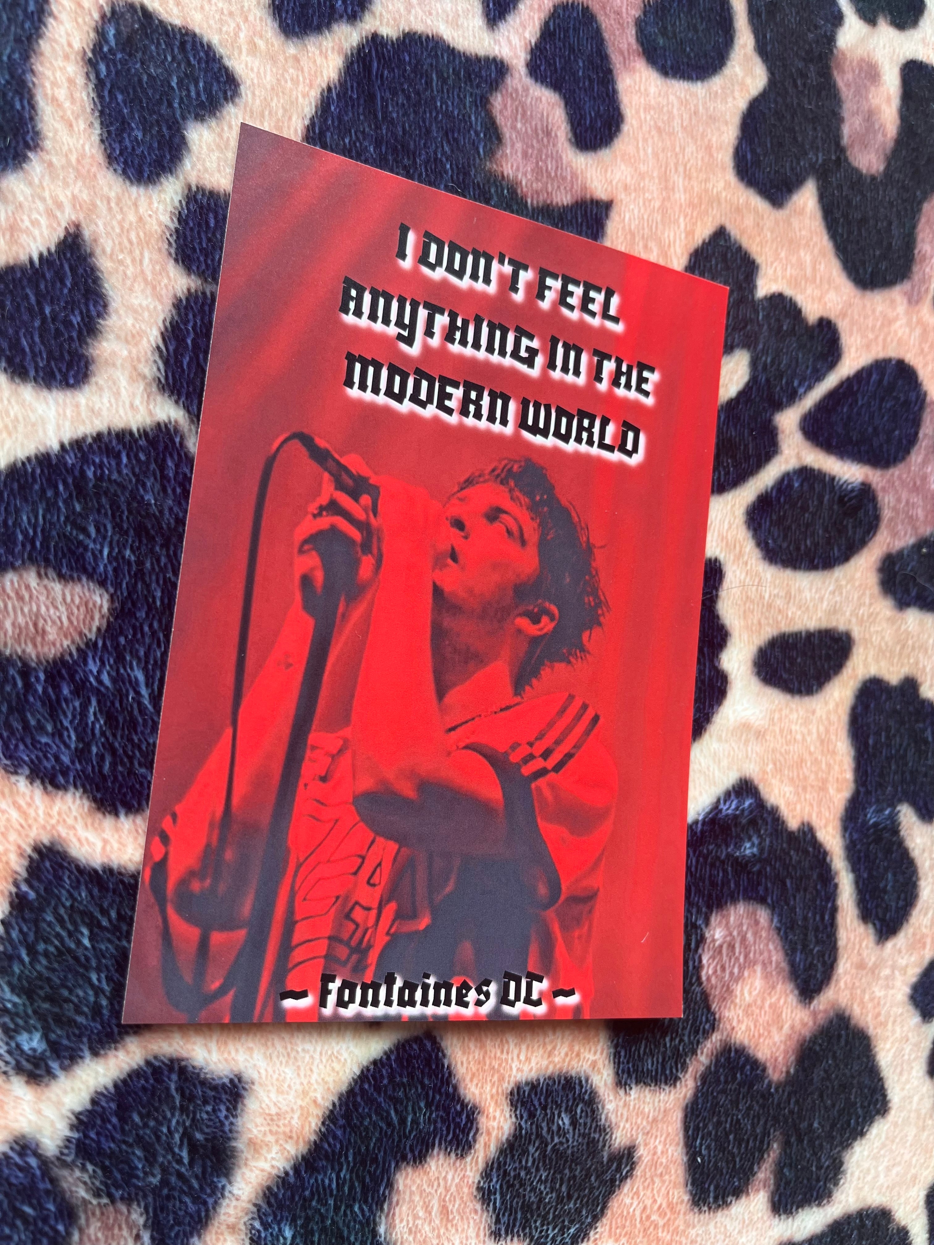 Fontaines DC poster in red! 🎸