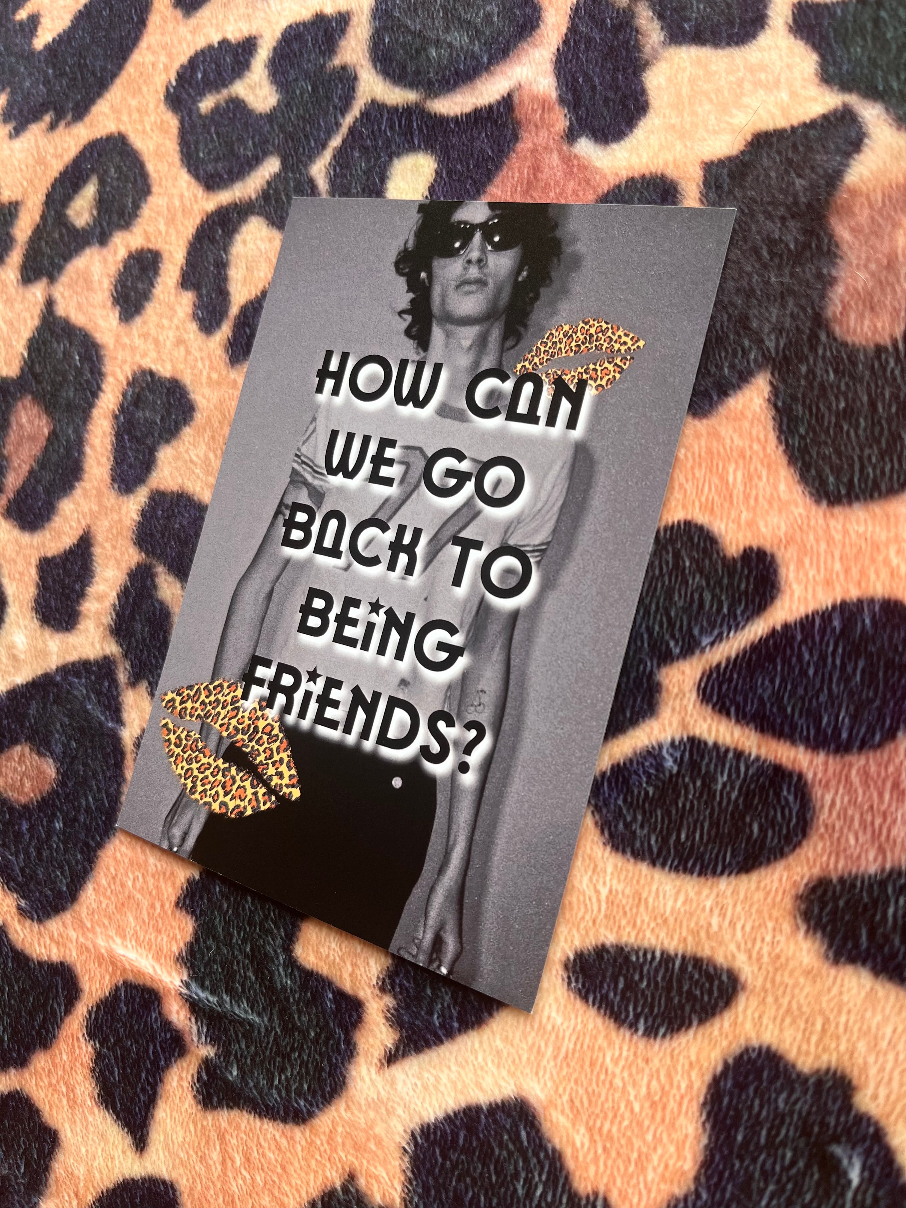 Sombr back to friends poster! 🐆💋