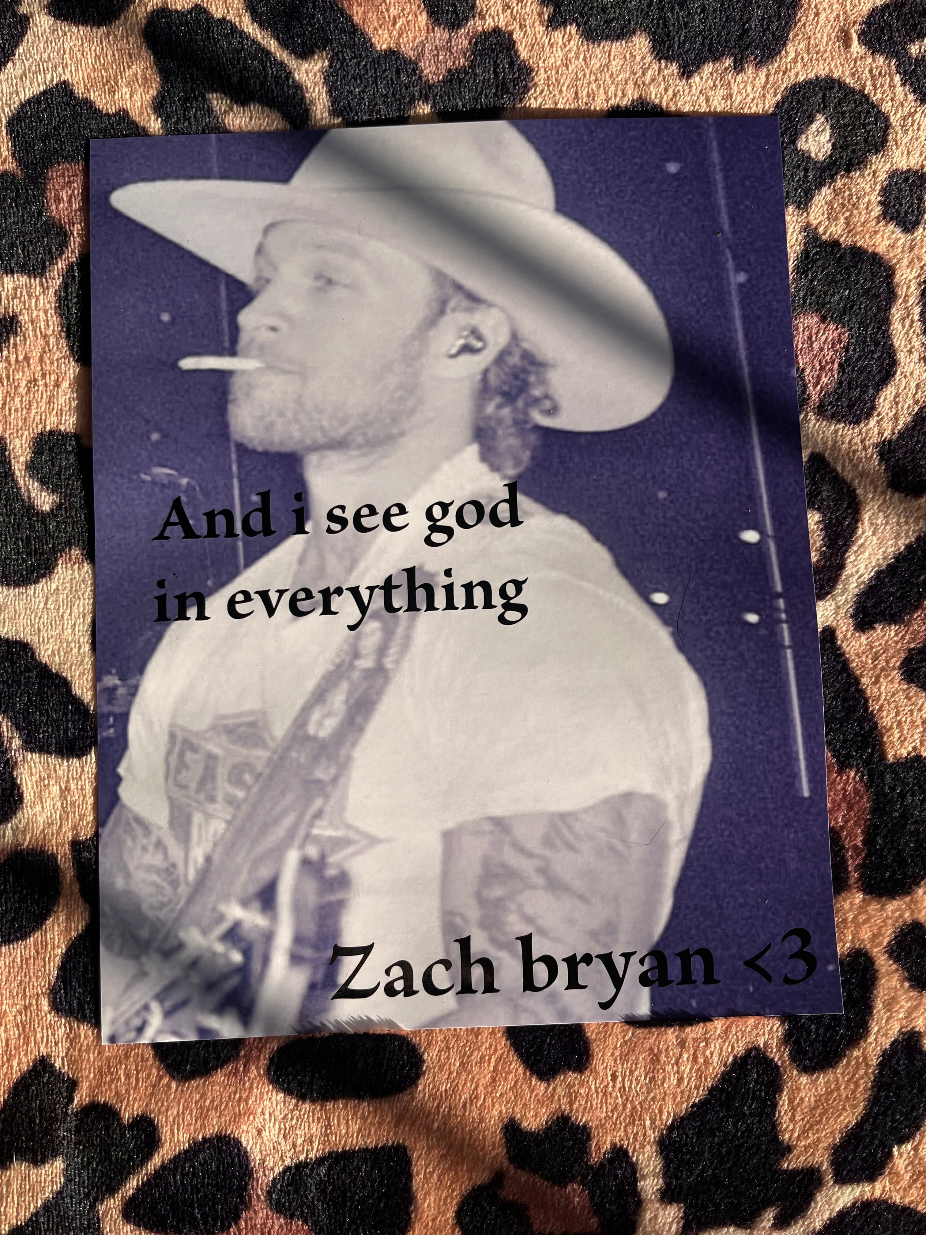 Zach Bryan poster! 🎸