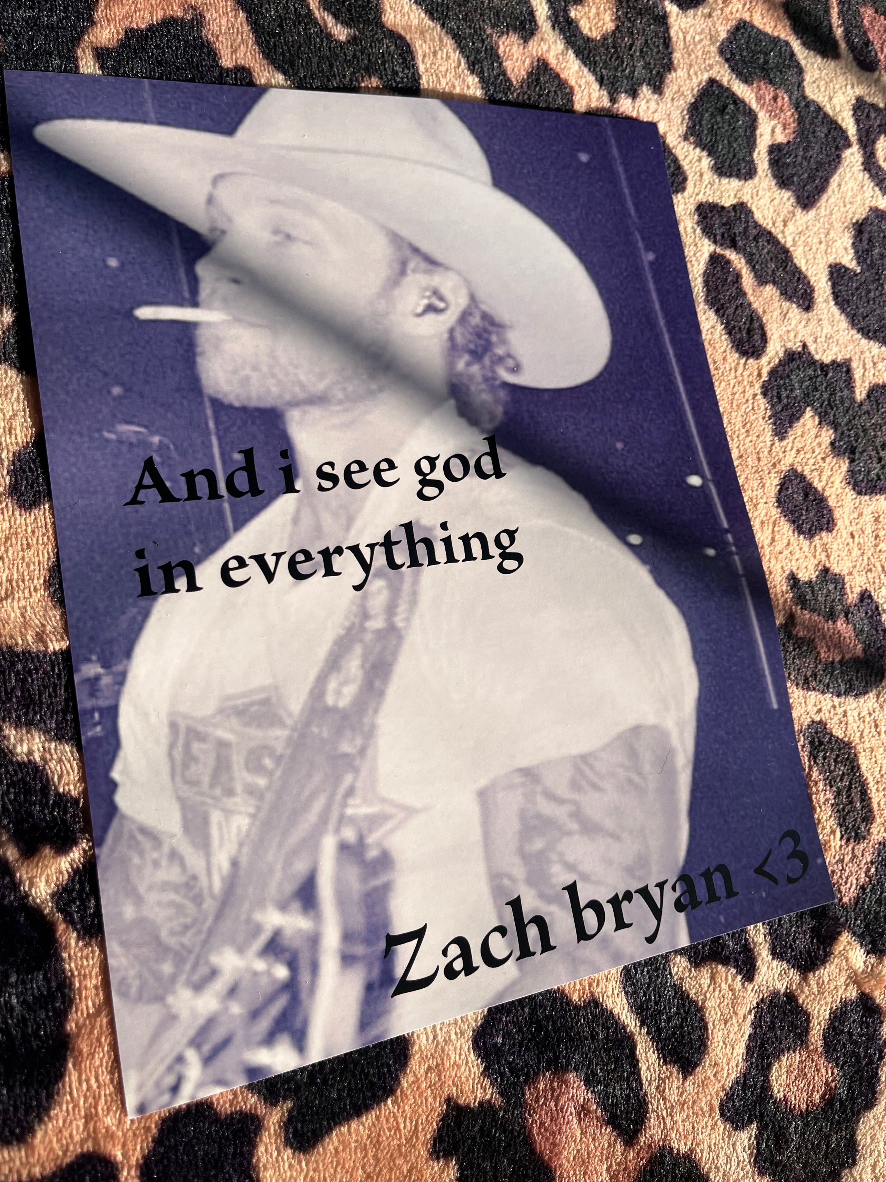 Zach Bryan poster! 🎸