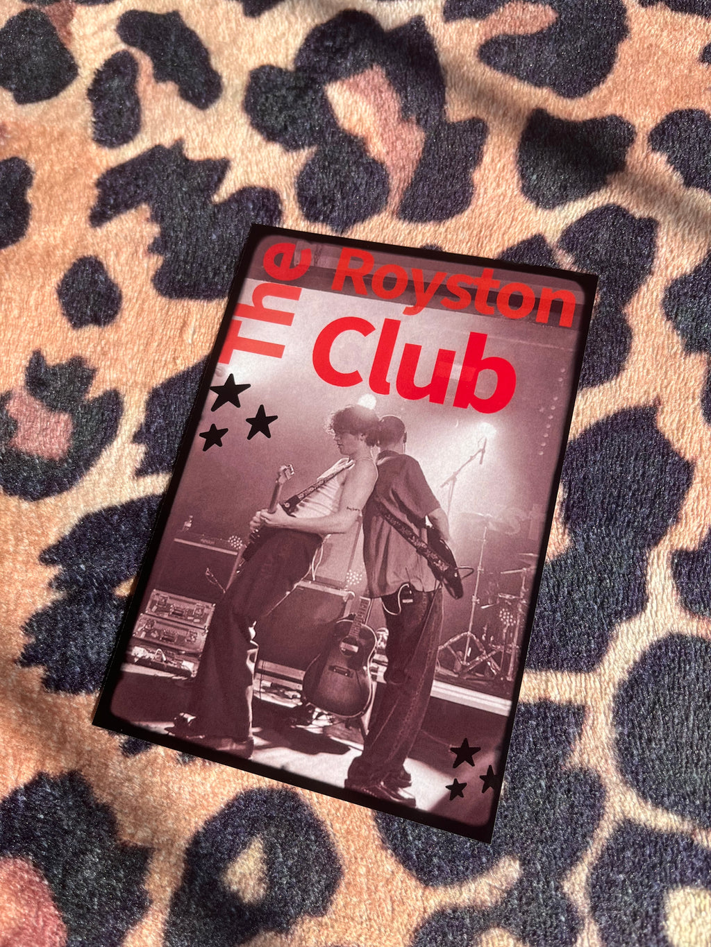 The Royston club poster in red!