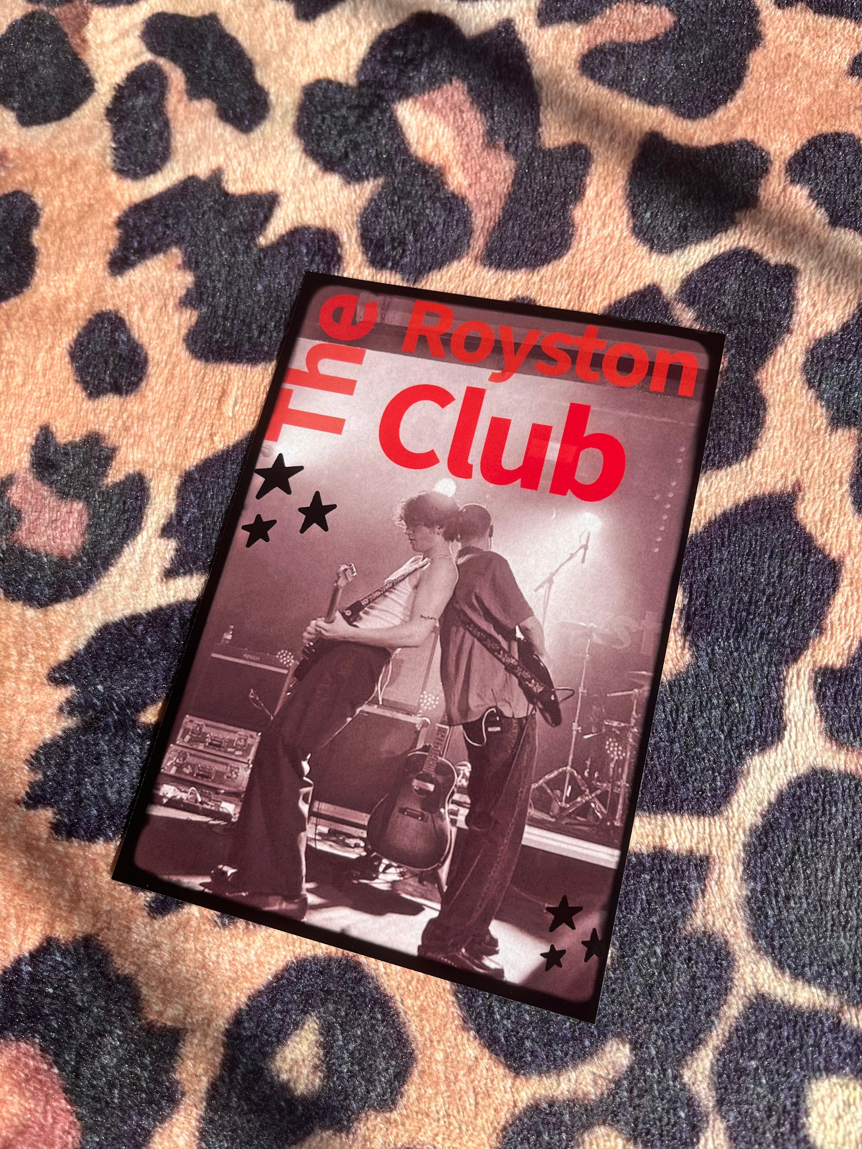 The Royston club poster in red!
