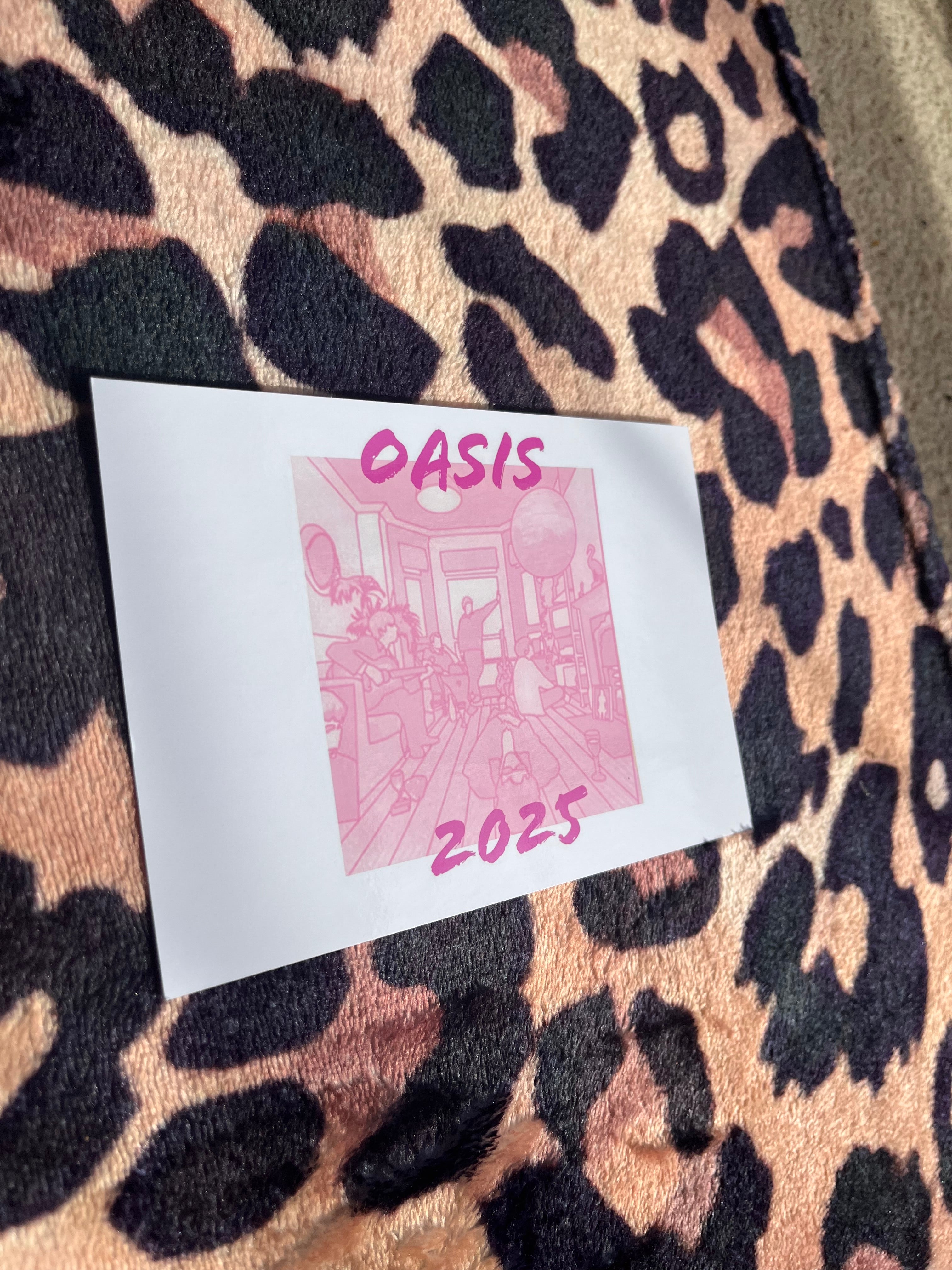 Oasis definitely maybe poster in pink! 💕