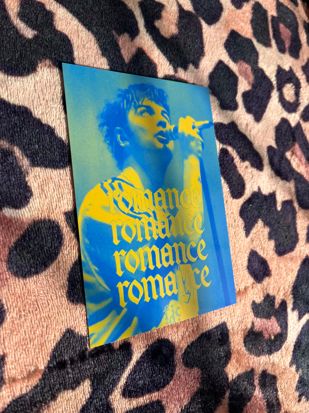Fontaines DC romance poster in yellow and blue! 🎶🎸