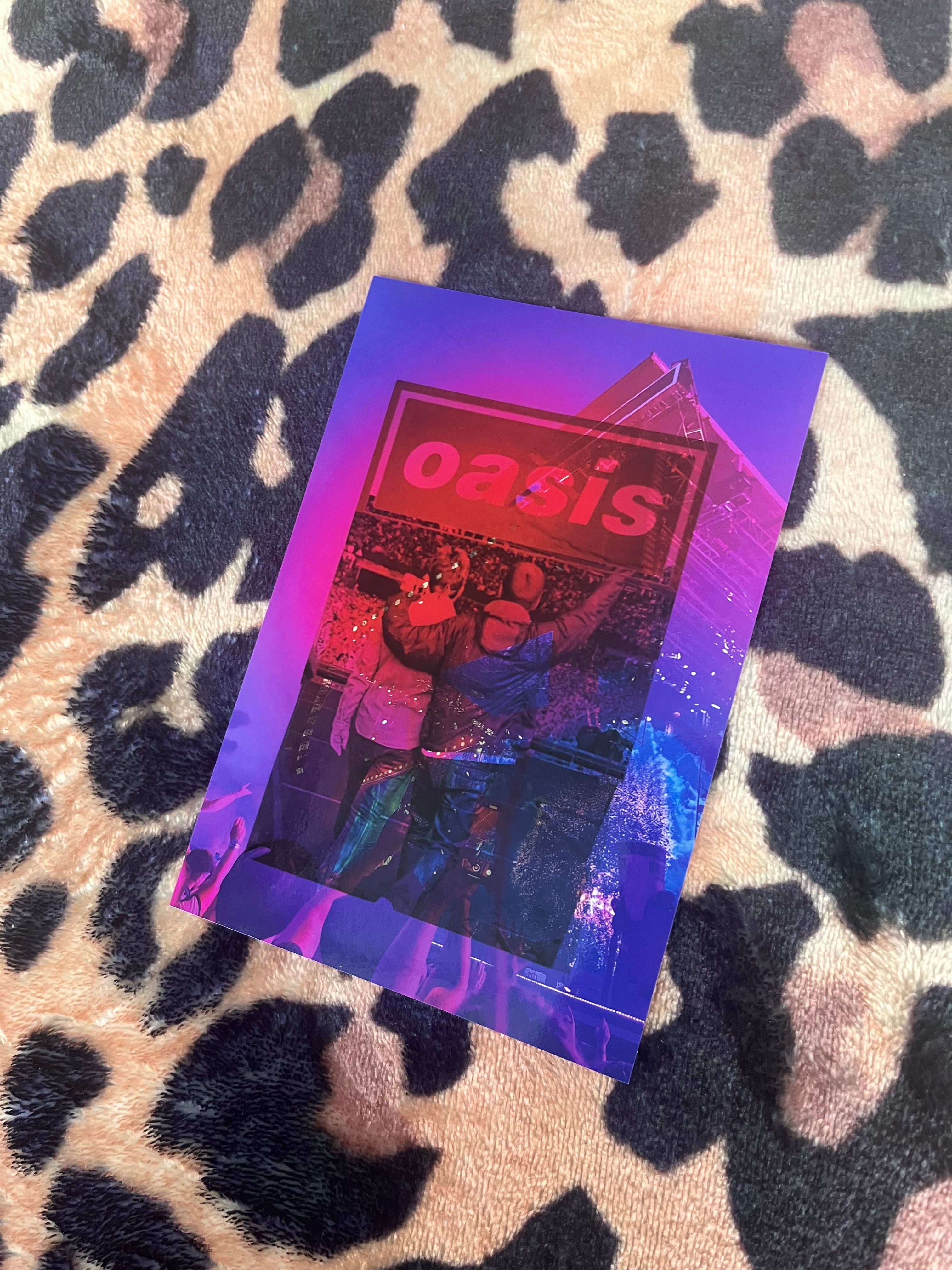 Oasis live 2025 funky style poster! 🎸🎶