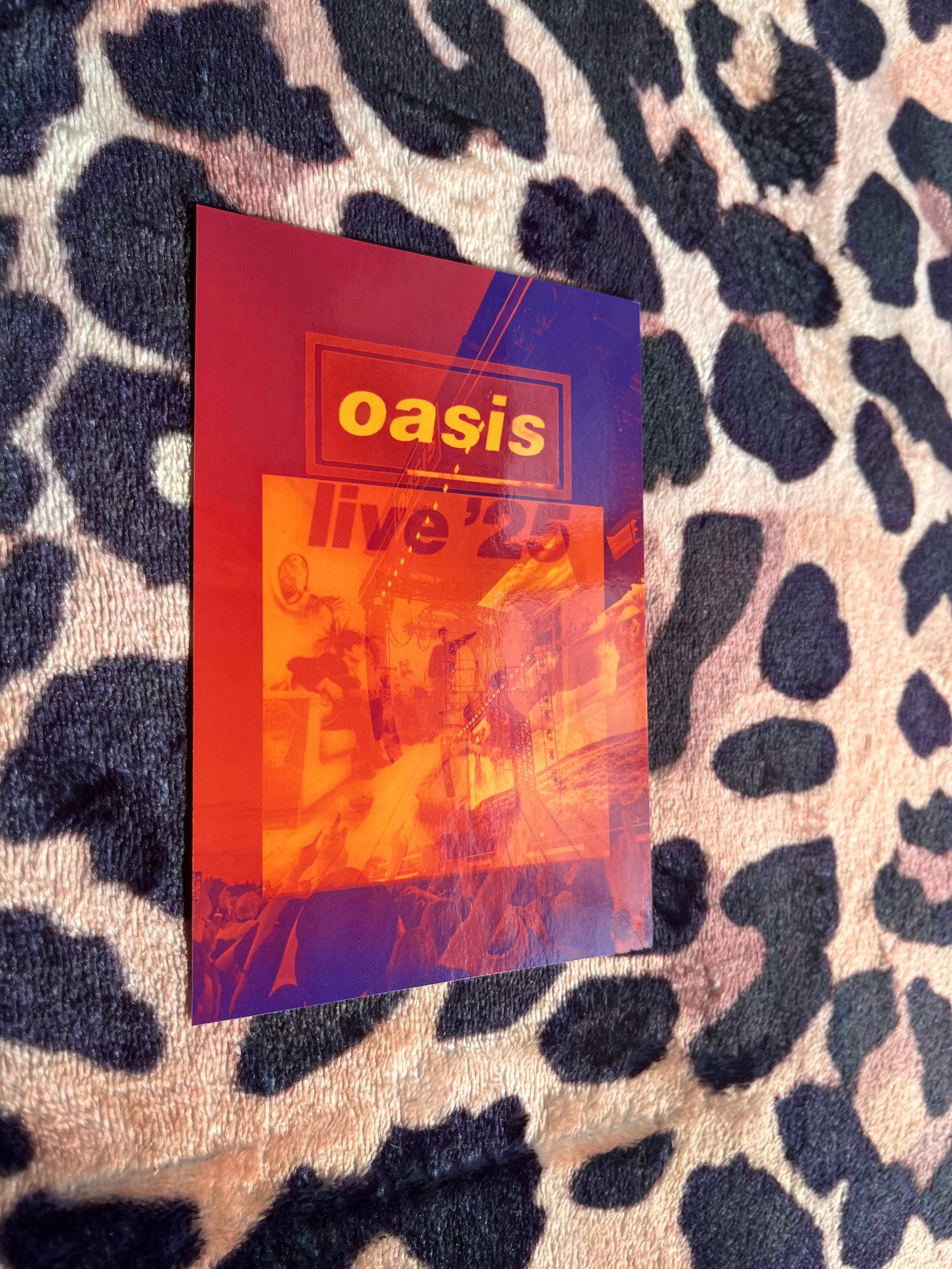 Oasis live ‘25 poster orange and red! 🧡