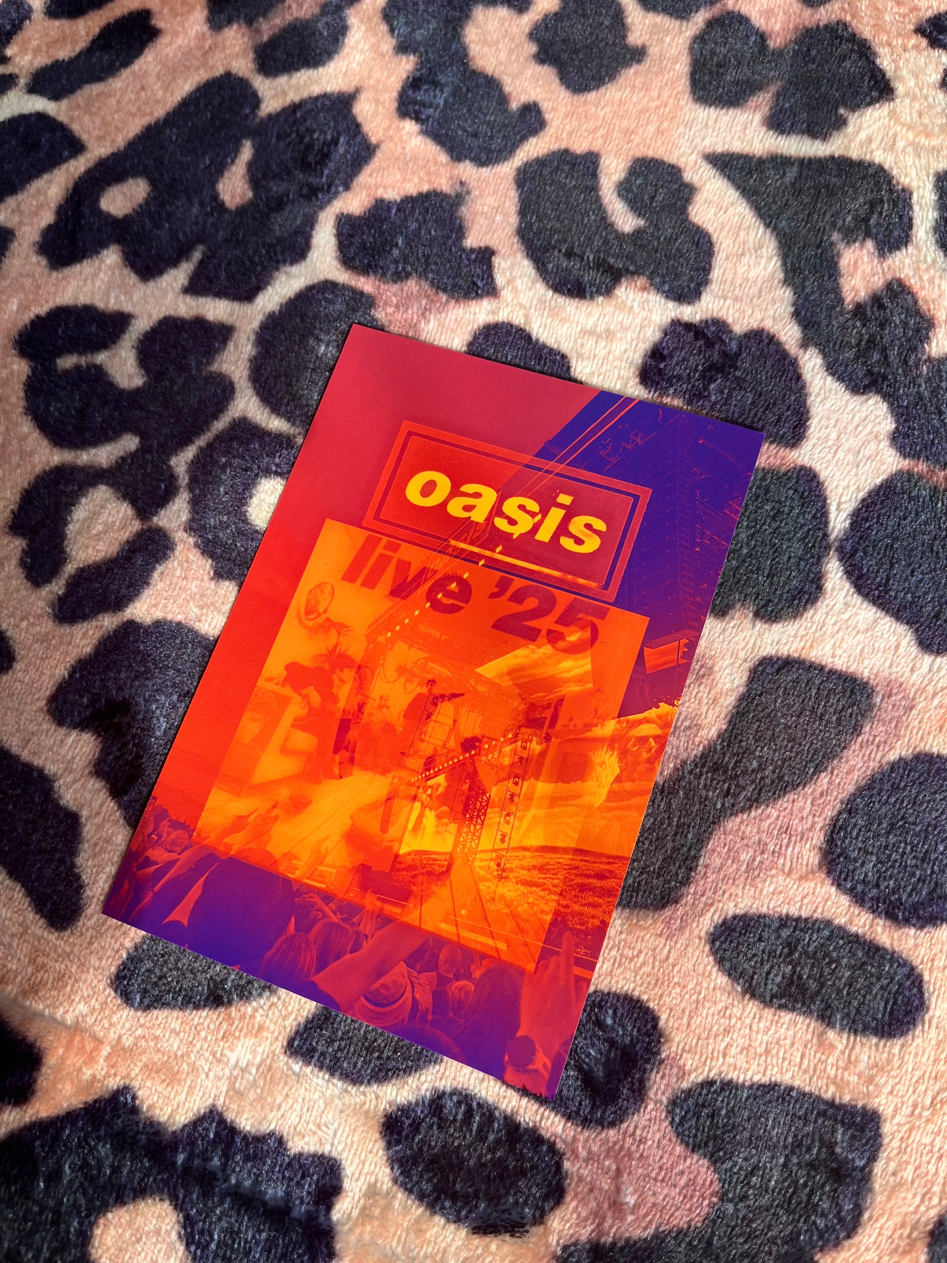 Oasis live ‘25 poster orange and red! 🧡