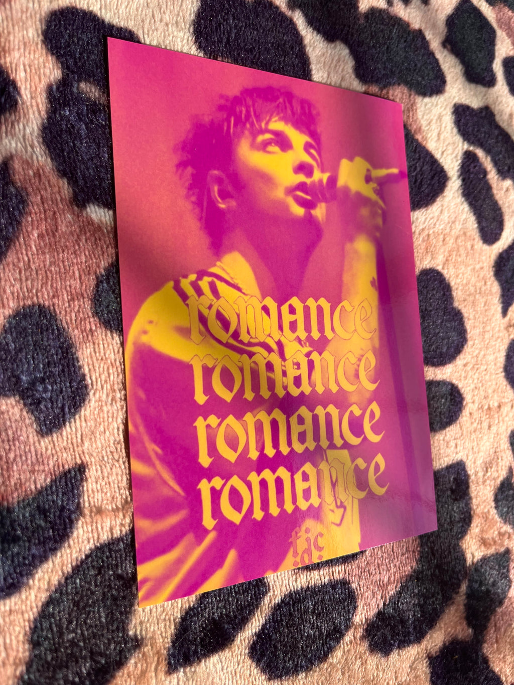 Fontaines DC Romance poster in pink and yellow! 🎸💕