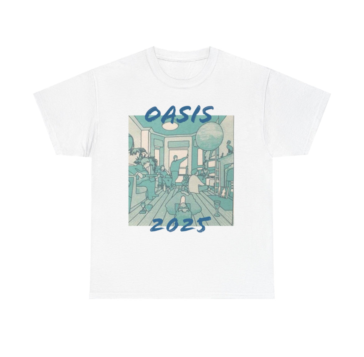 Oasis definitely maybe shirt in blue