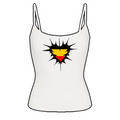 Germany heart tank top white