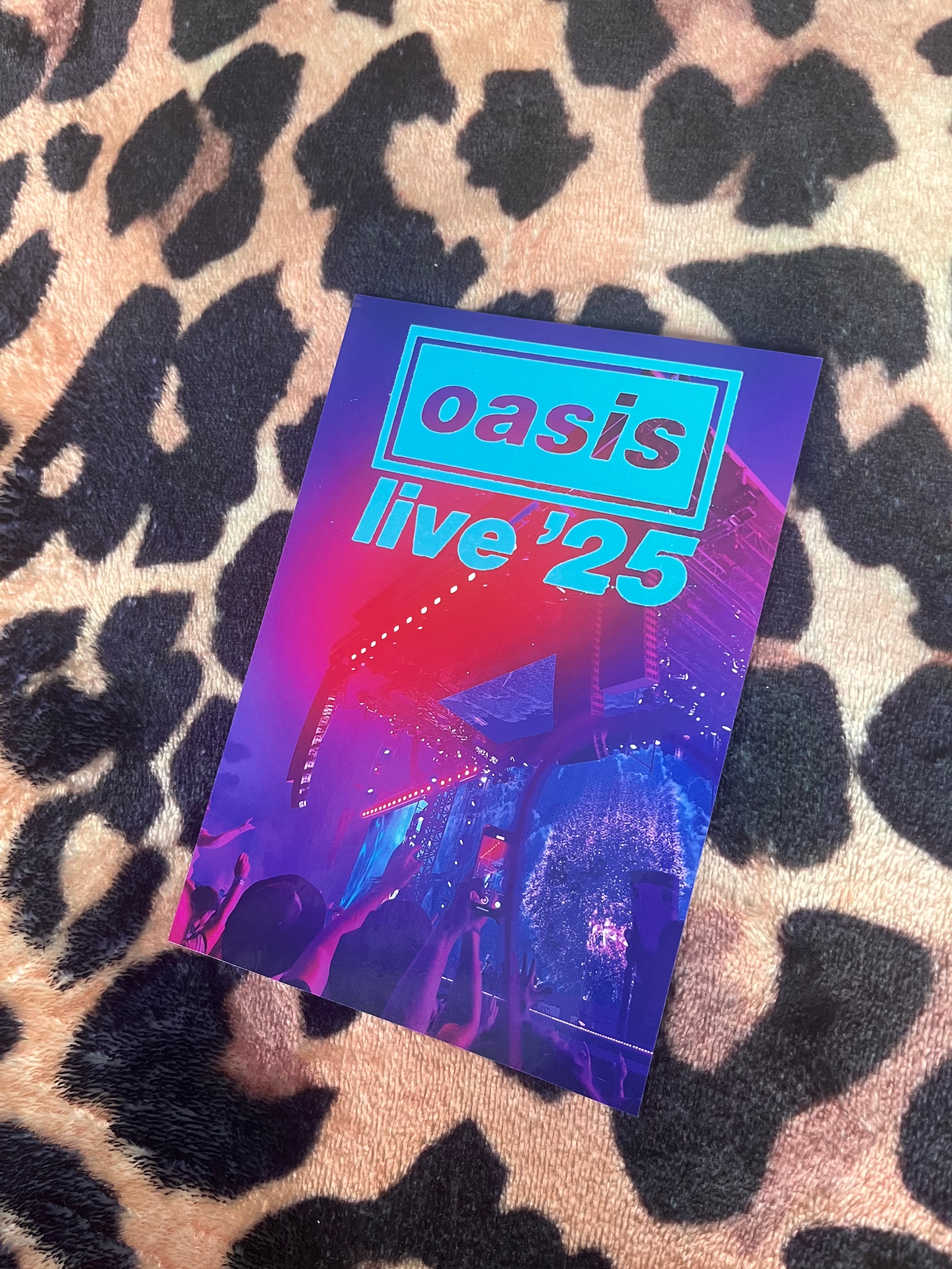 Oasis live 2025 poster blue text! 🩵