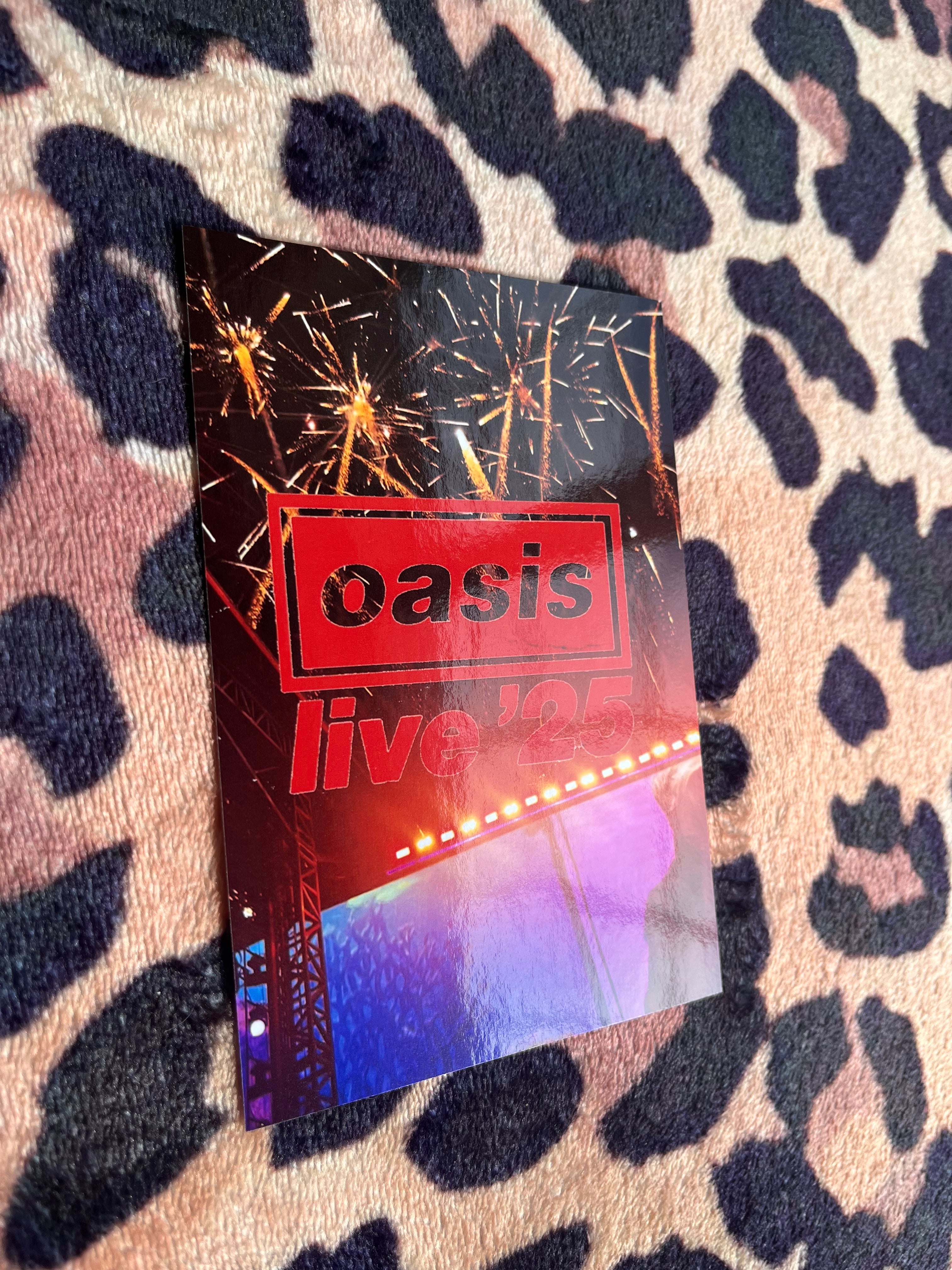 Oasis live ‘25 fireworks poster! 🎇
